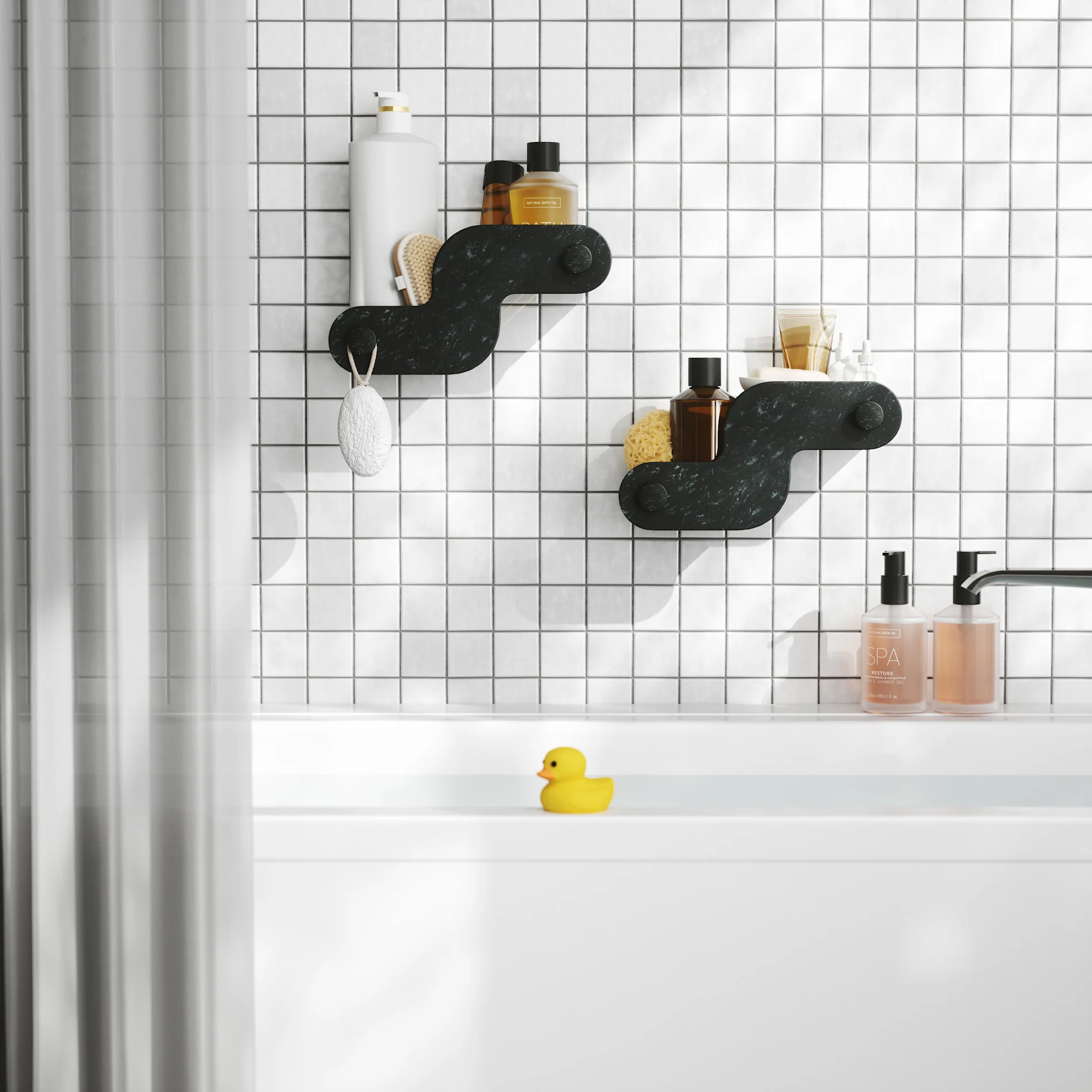 UMBRA Nami Adhesive Shower Bins - Image 13