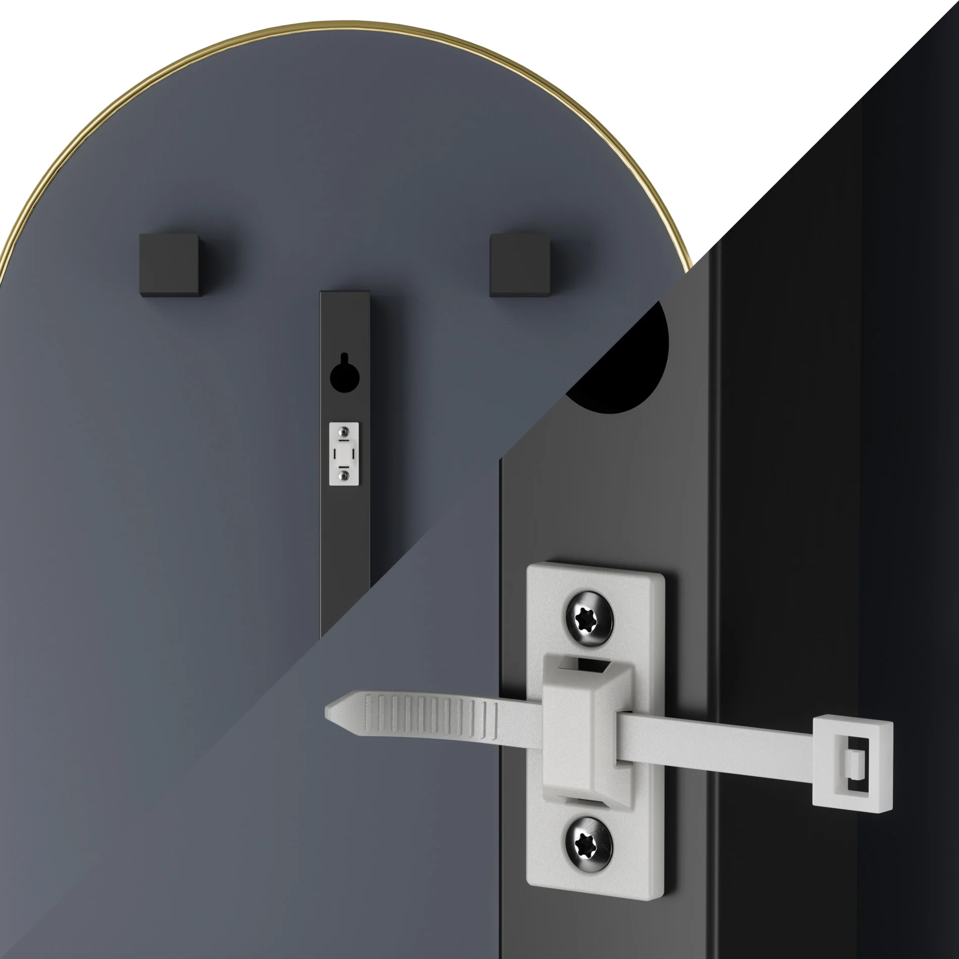 UMBRA Hubba Arched Leaning & Wall Mirror - Image 13