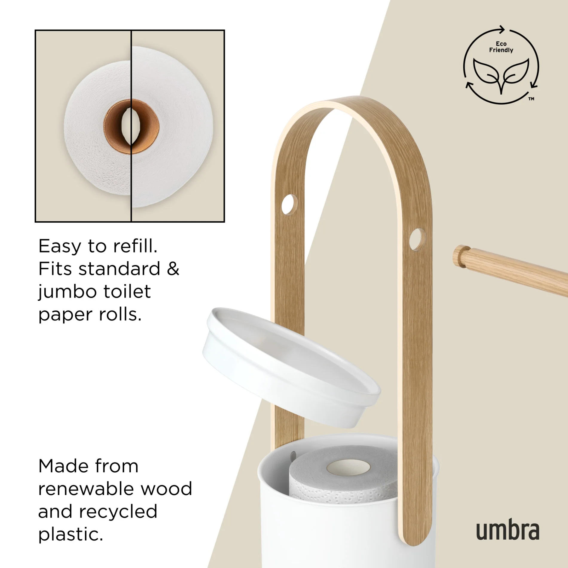 UMBRA Bellwood Toilet Paper Holder & Reserve - Image 6