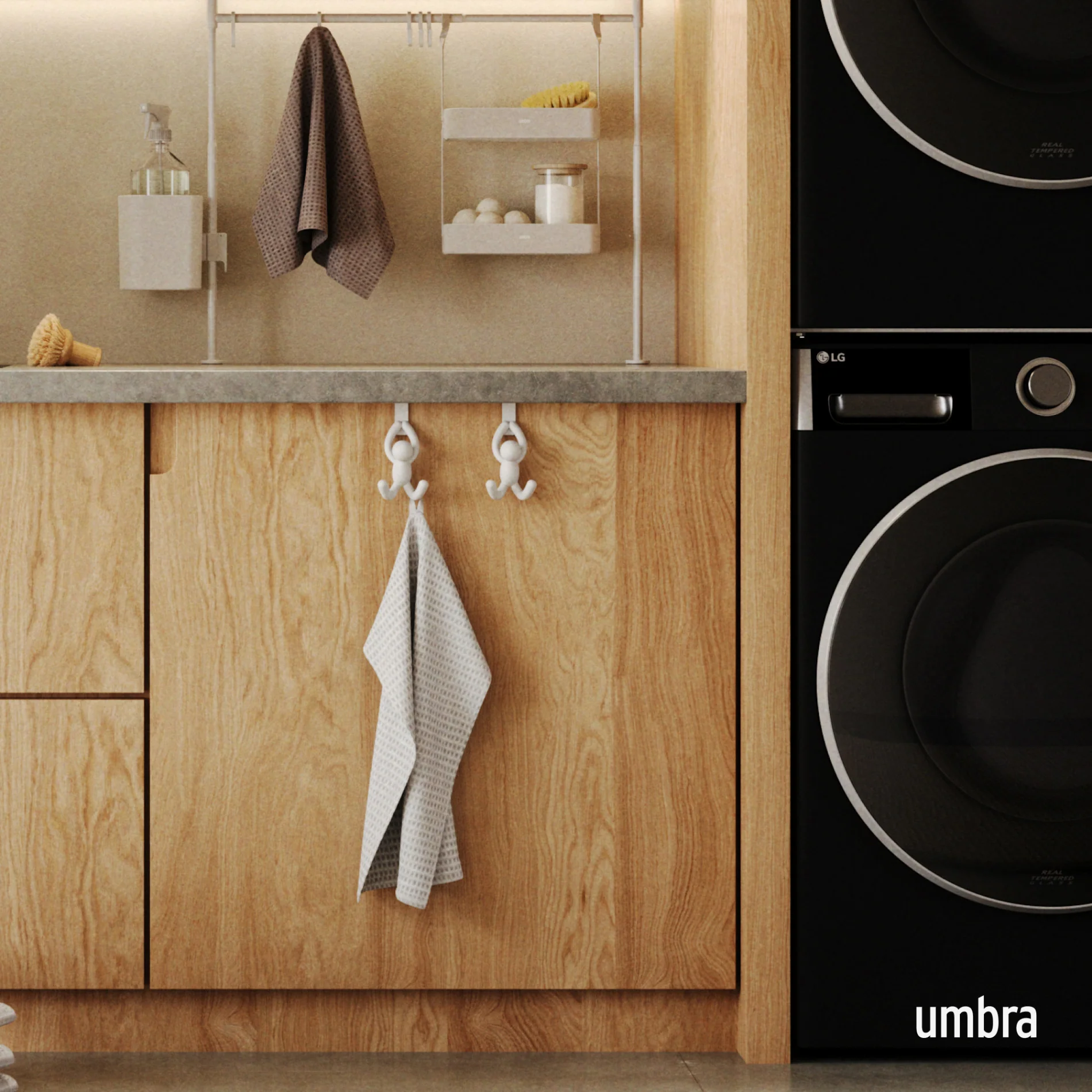 UMBRA Buddy Over The Cabinet Hooks, Set of 2