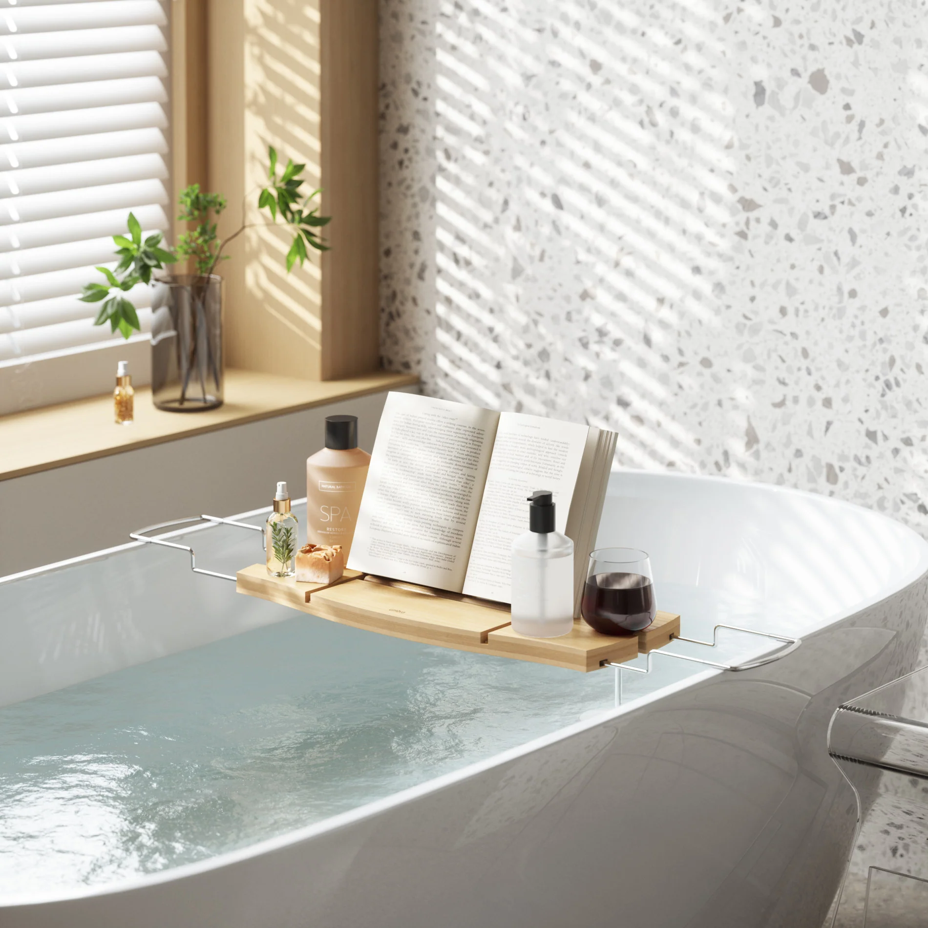 UMBRA Aquala Bathtub Caddy & Tray - Image 2