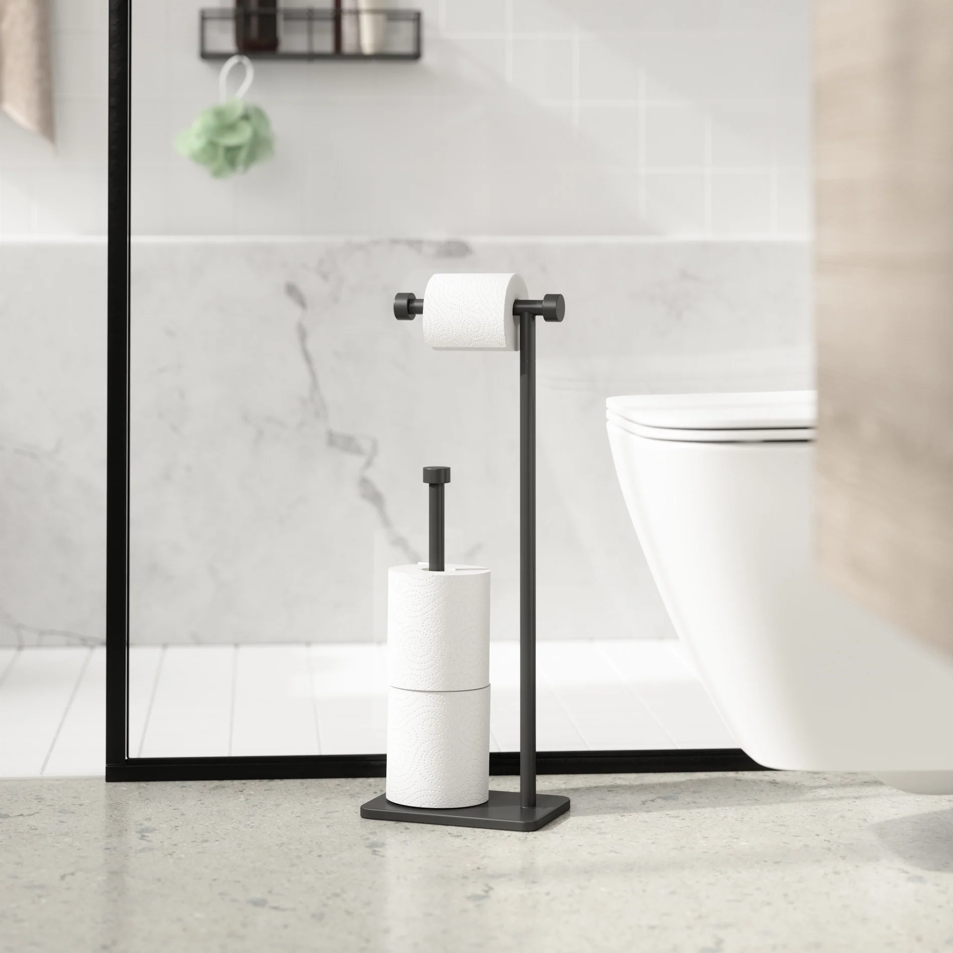 UMBRA Cappa Toilet Paper Holder & Reserve - Image 2