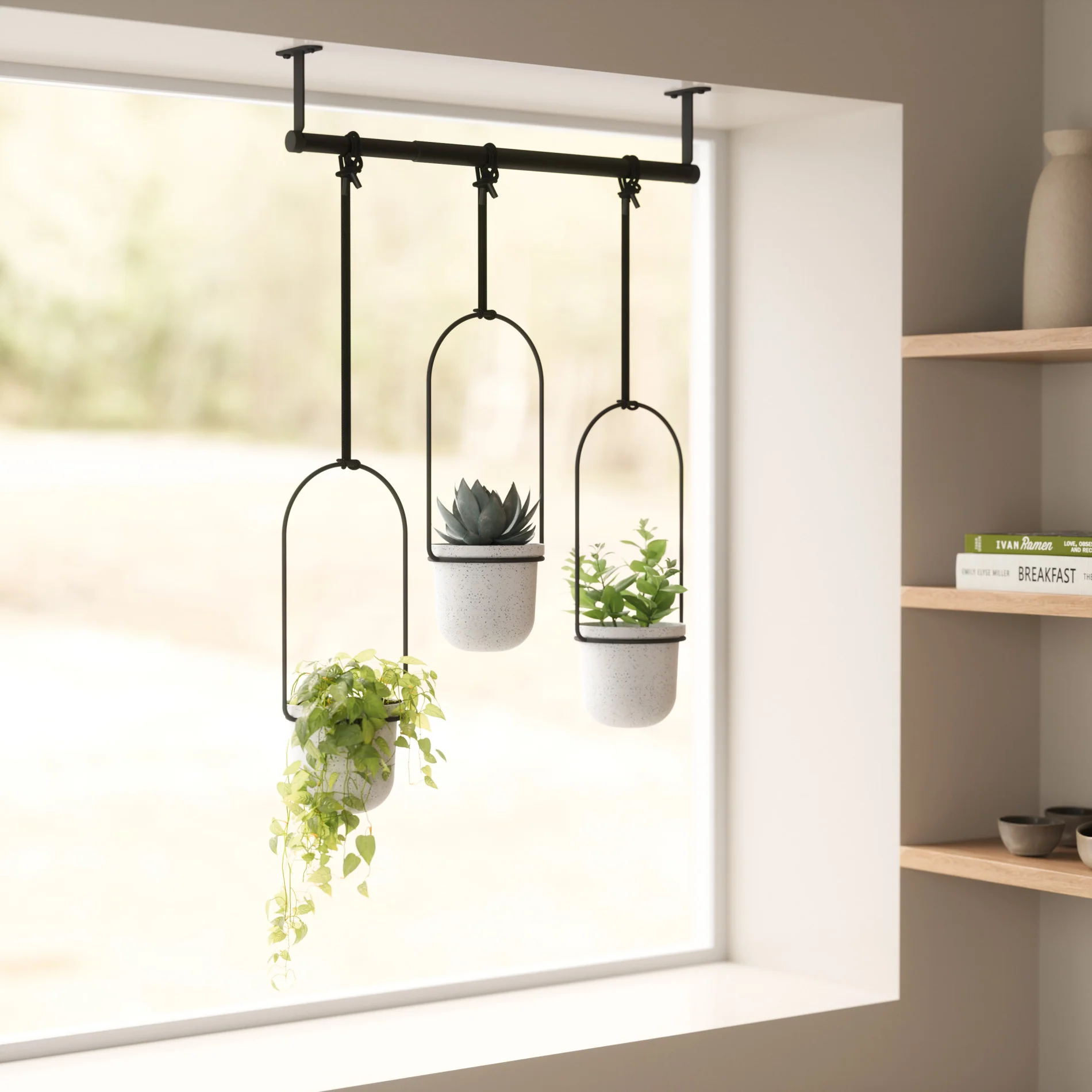 UMBRA Triflora Hanging Planters, Set of 3 - Image 4