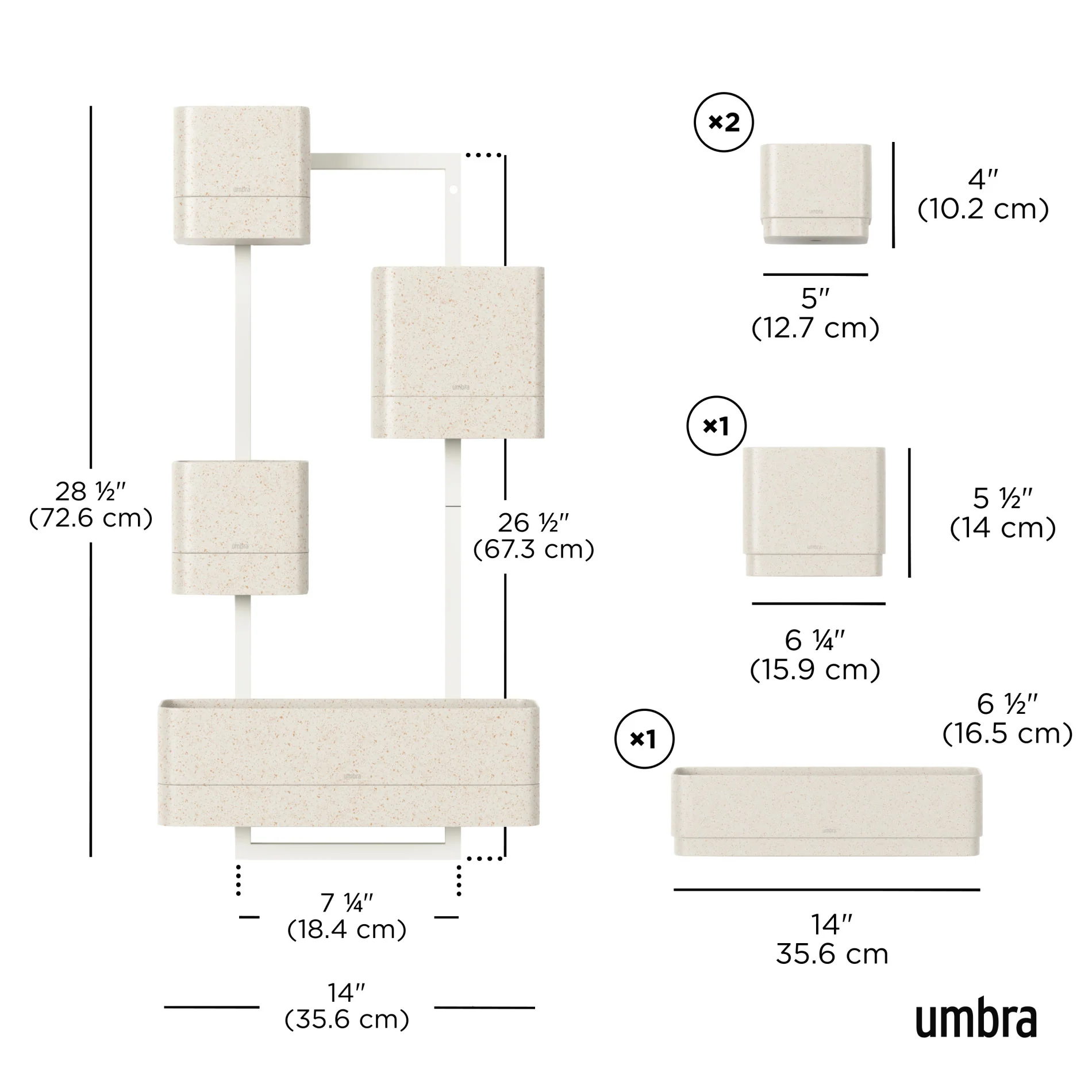 UMBRA Cubiko Wall Planter - Image 11