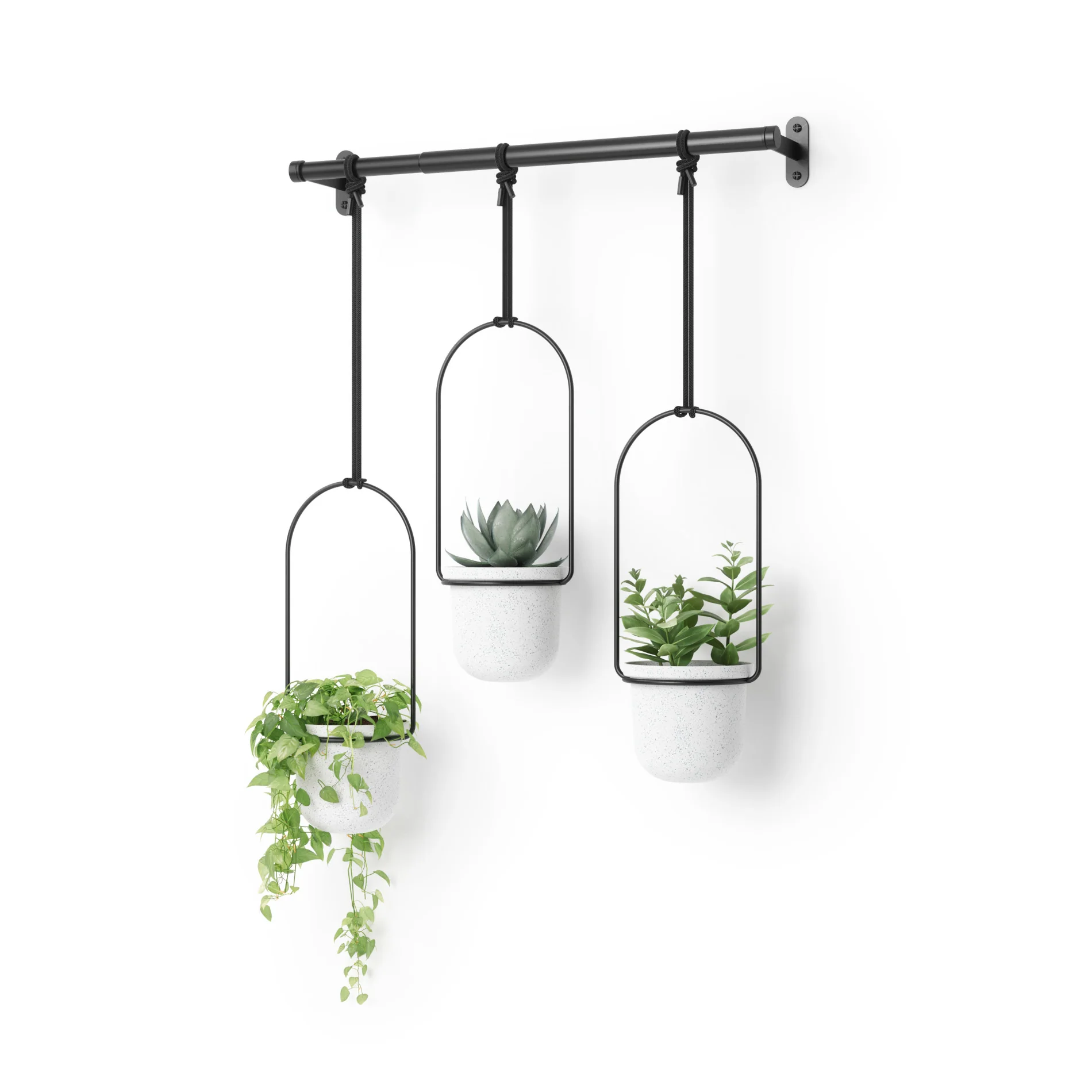 UMBRA Triflora Hanging Planters, Set of 3
