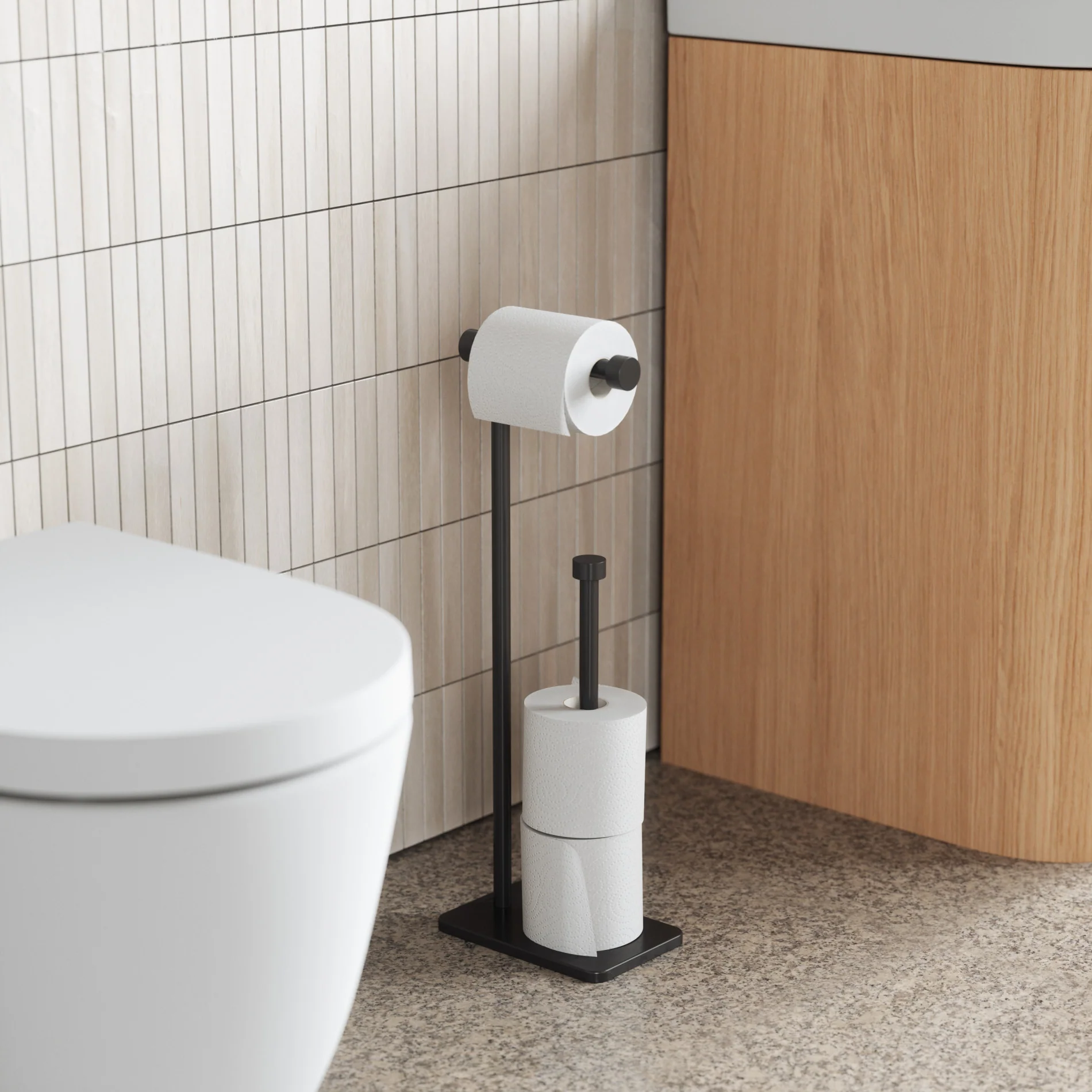 UMBRA Cappa Toilet Paper Holder & Reserve - Image 3