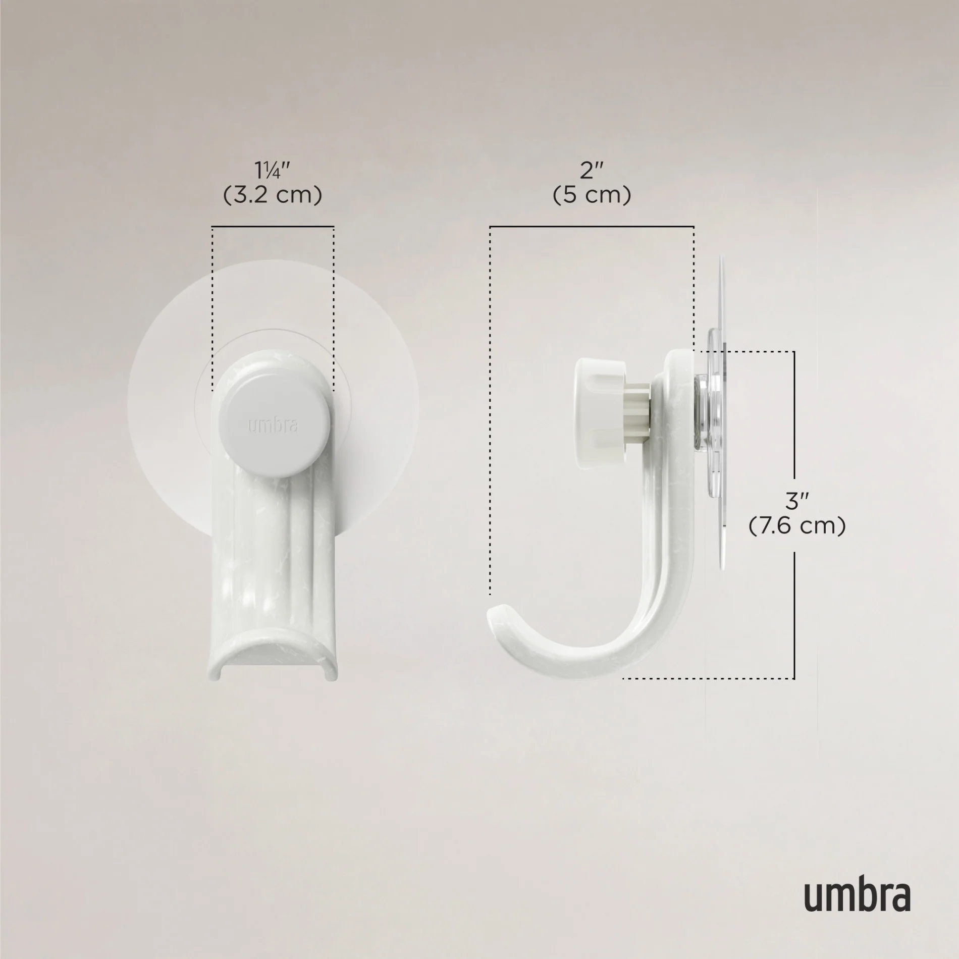 UMBRA Nami Adhesive Hooks, Set of 3 - Image 8