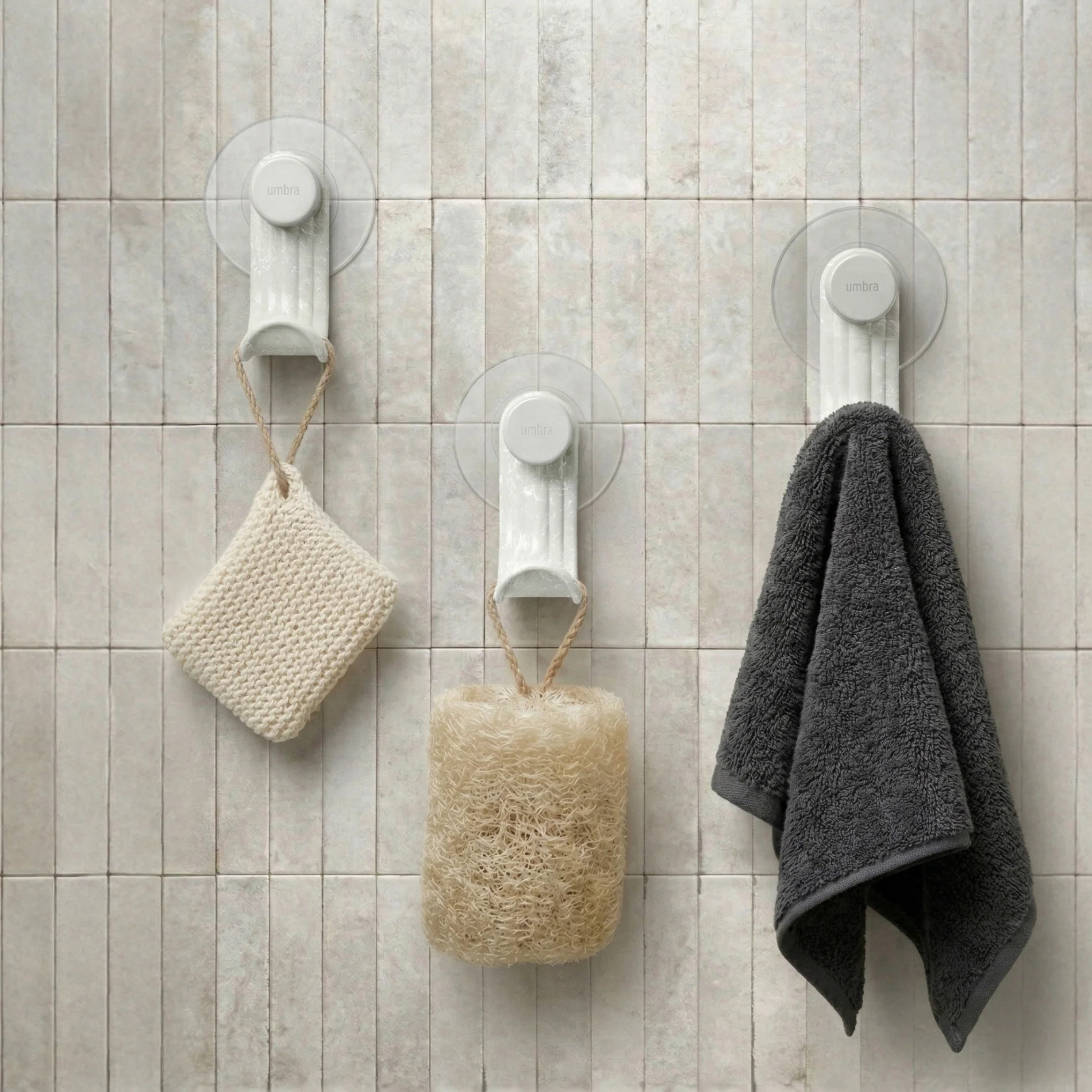 UMBRA Nami Adhesive Hooks, Set of 3