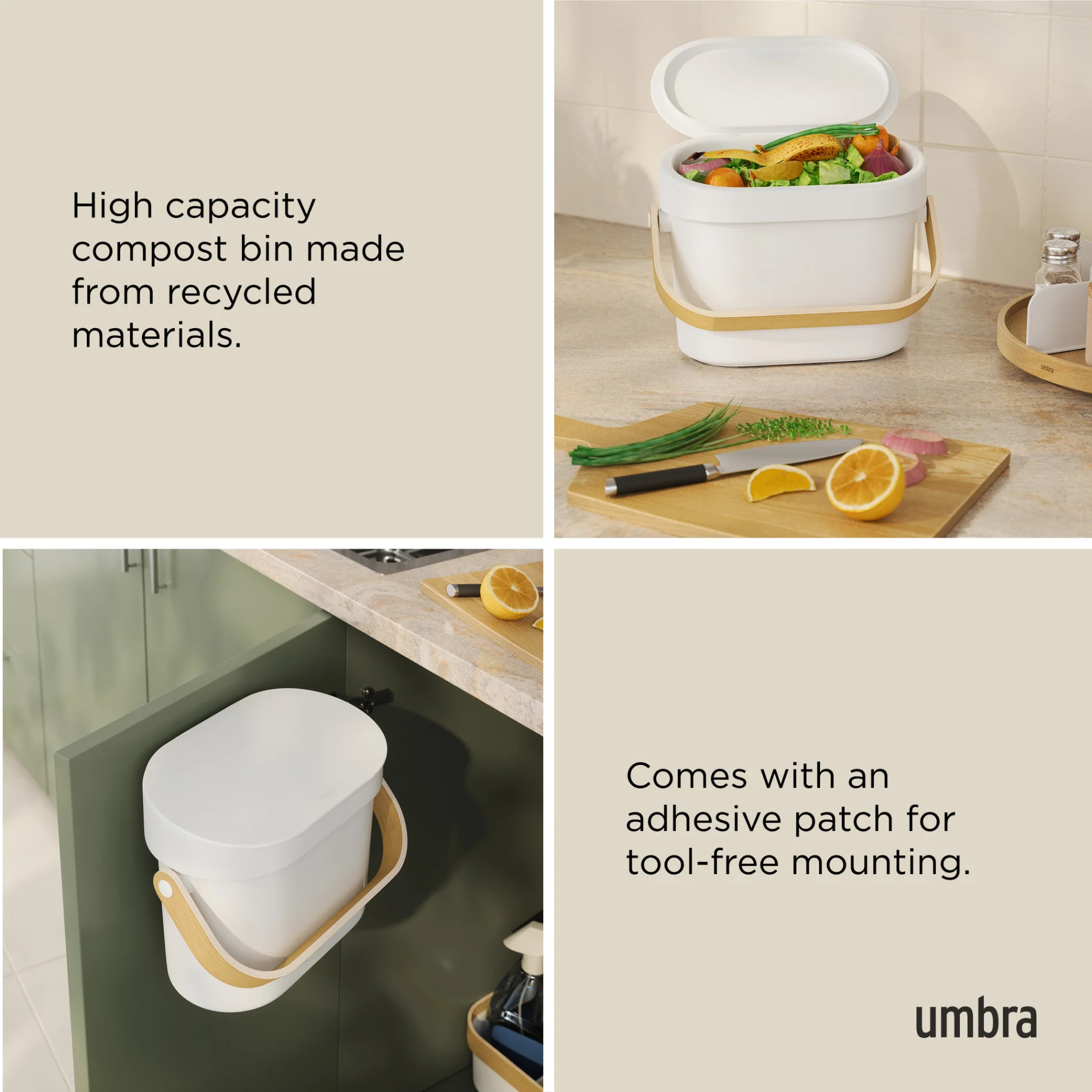 UMBRA Bellwood Compost Bin - Image 6