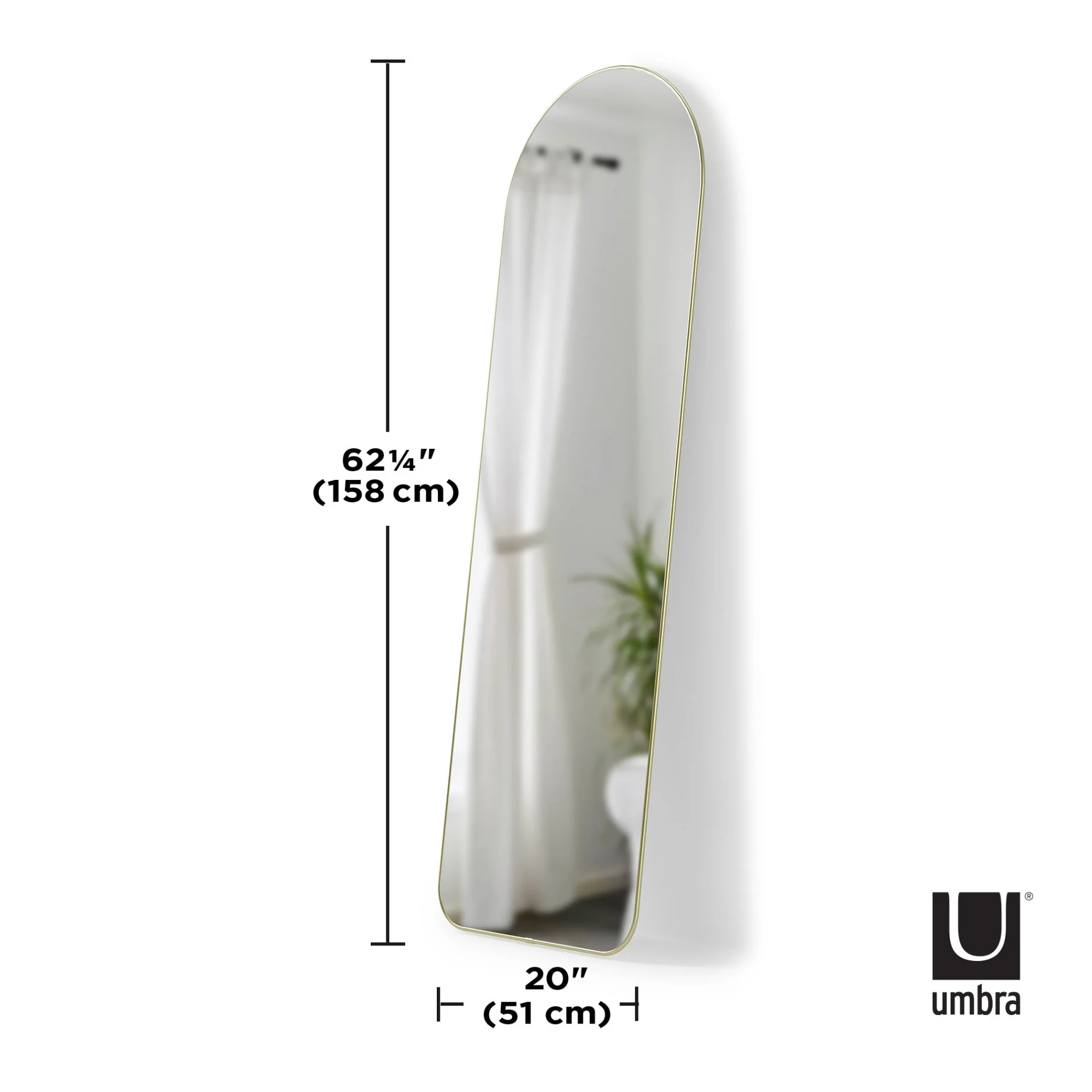 UMBRA Hubba Arched Leaning & Wall Mirror - Image 14
