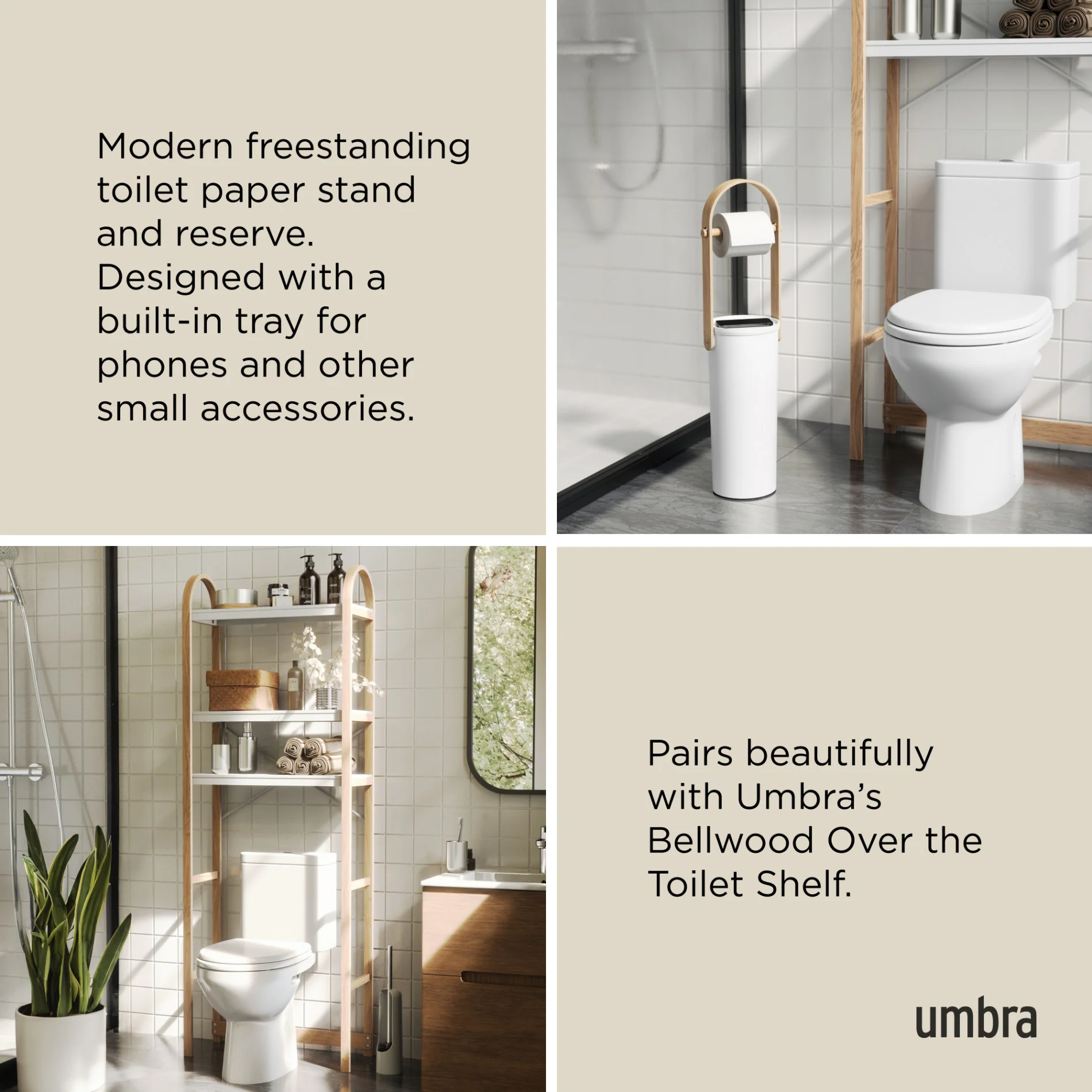 UMBRA Bellwood Toilet Paper Holder & Reserve - Image 7