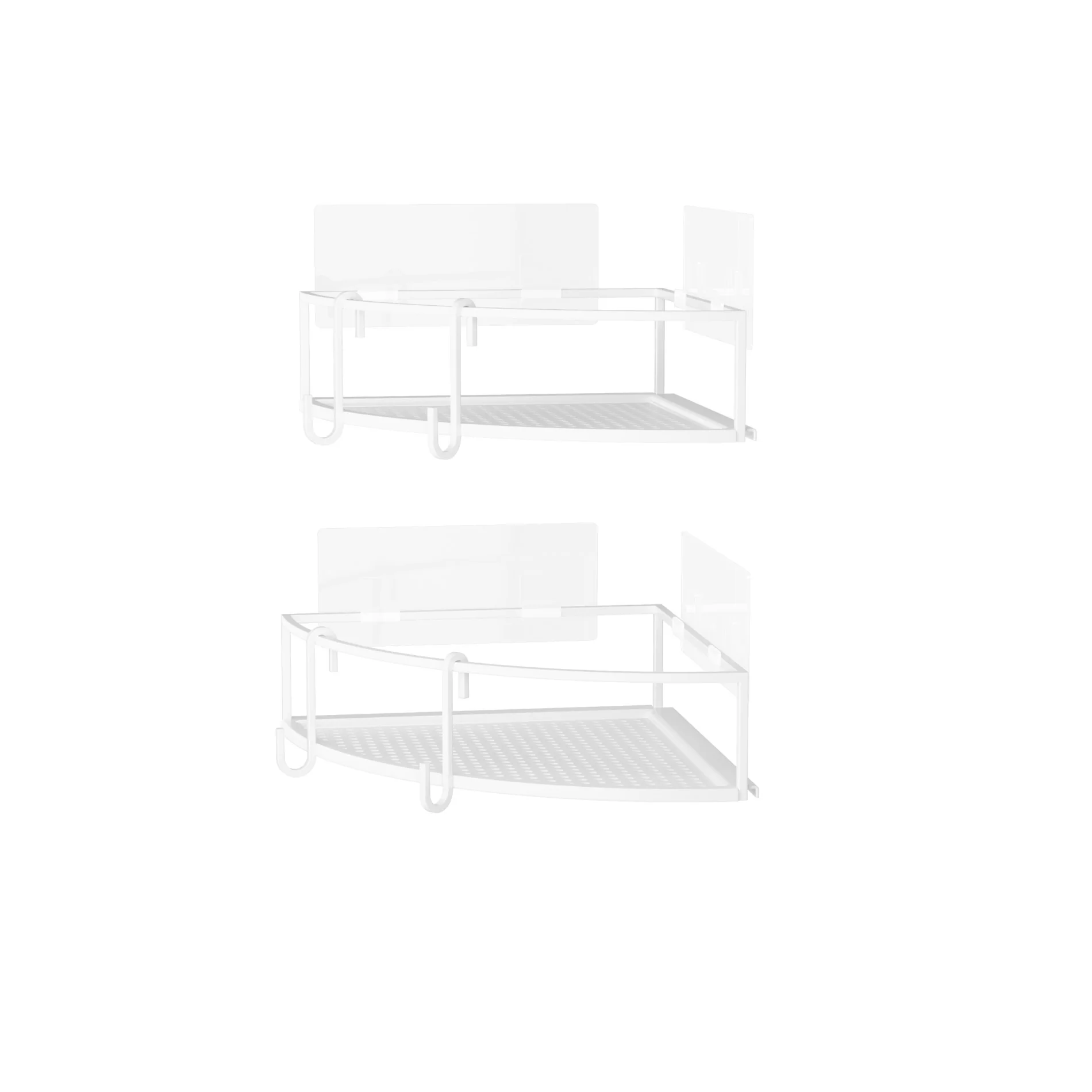 UMBRA Cubiko Adhesive Corner Bins, Set of 2 - Image 5