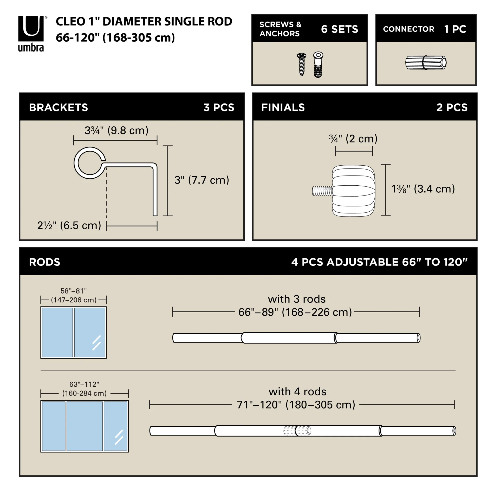 UMBRA Cleo Curtain Rod - Image 16