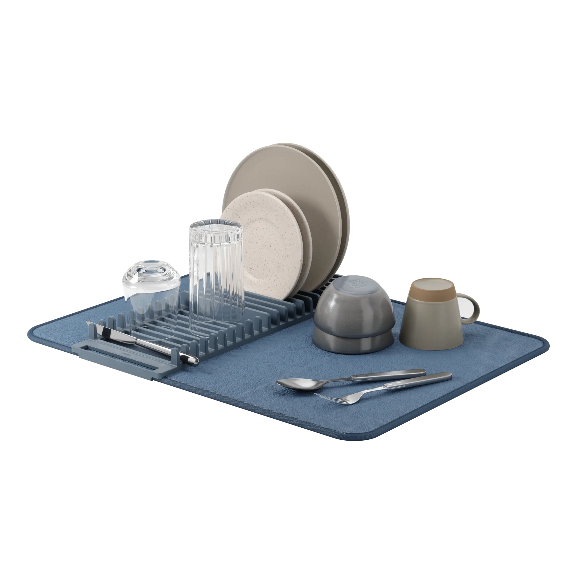UMBRA UDry Dish Drying Rack with Mat - Image 6