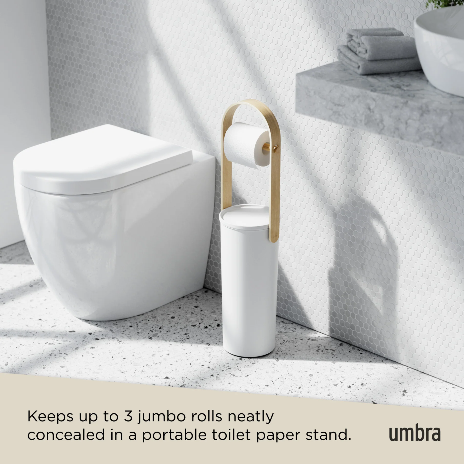 UMBRA Bellwood Toilet Paper Holder & Reserve - Image 5