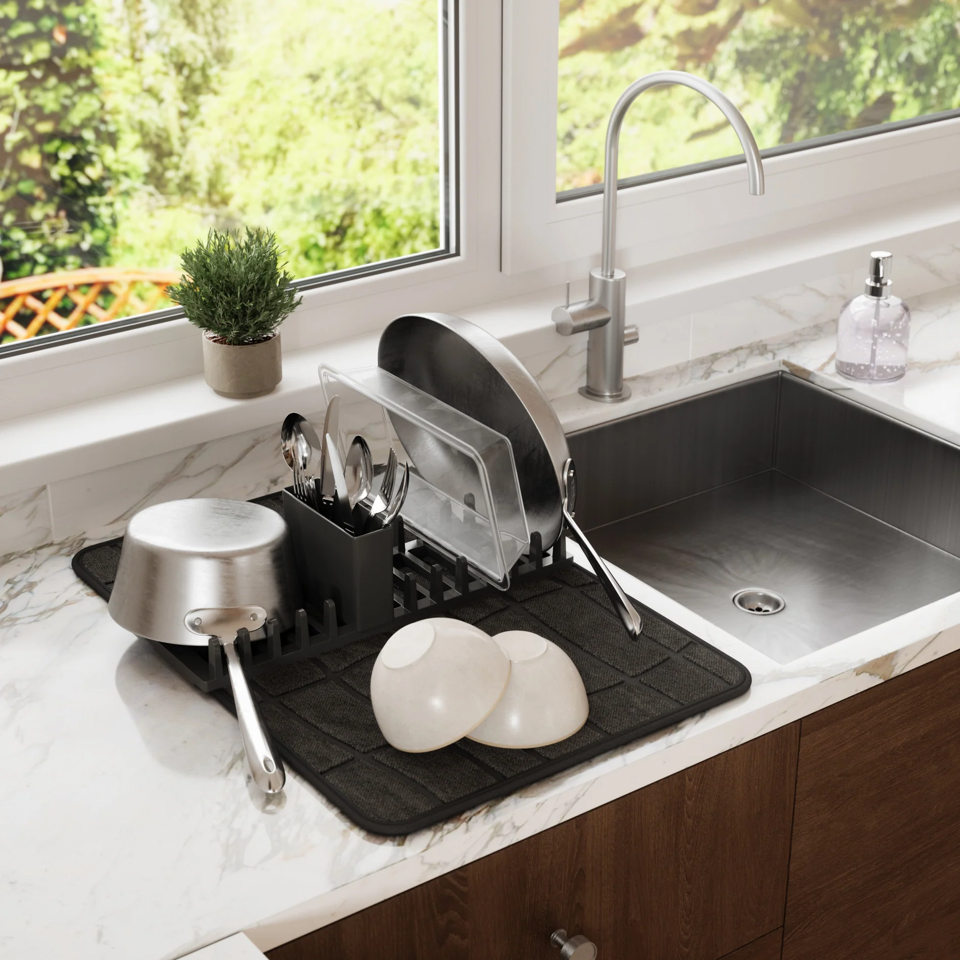 UMBRA UDry Ultra Drying Rack with Mat