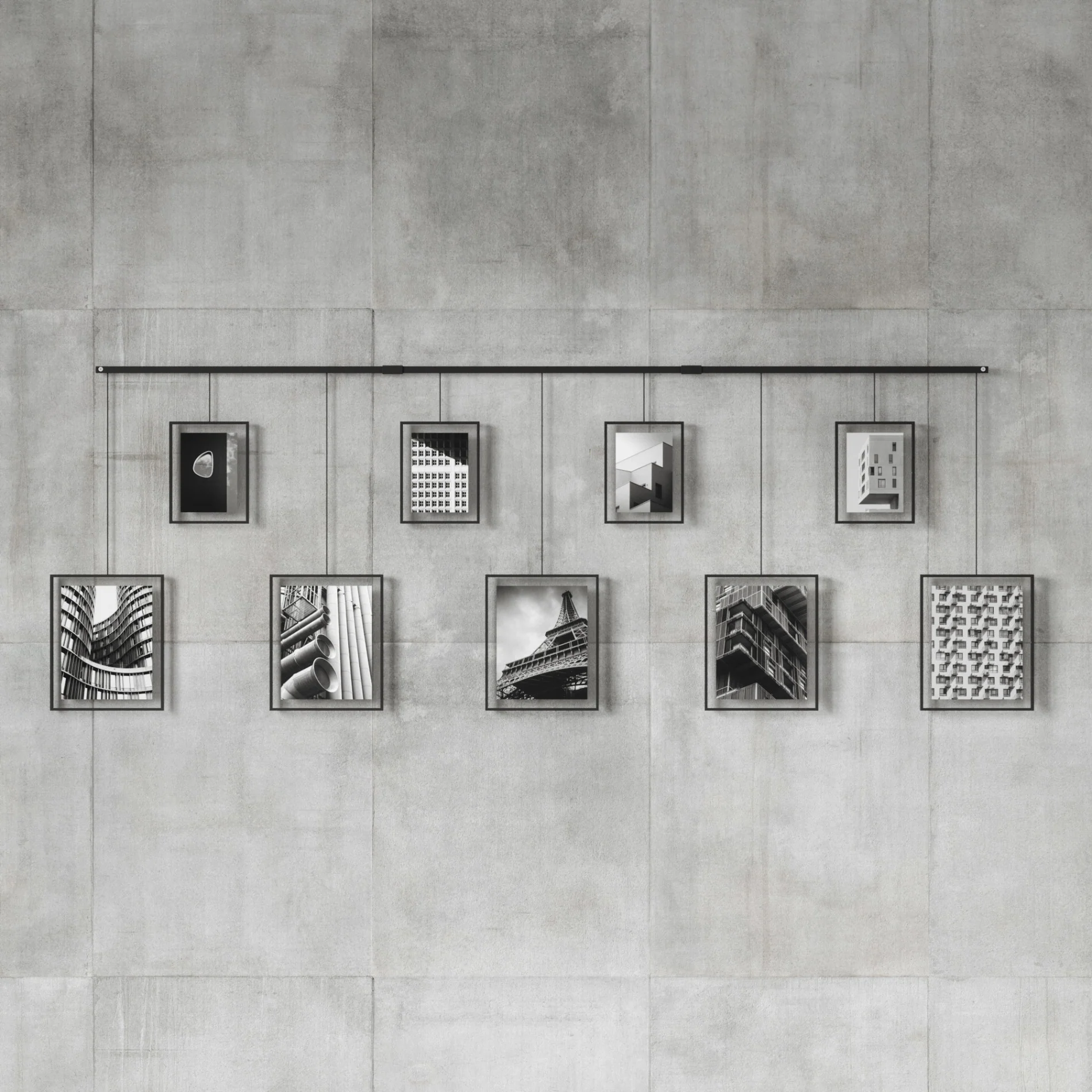 UMBRA Exhibit Wall Picture Frames, Set of 9 - Image 4