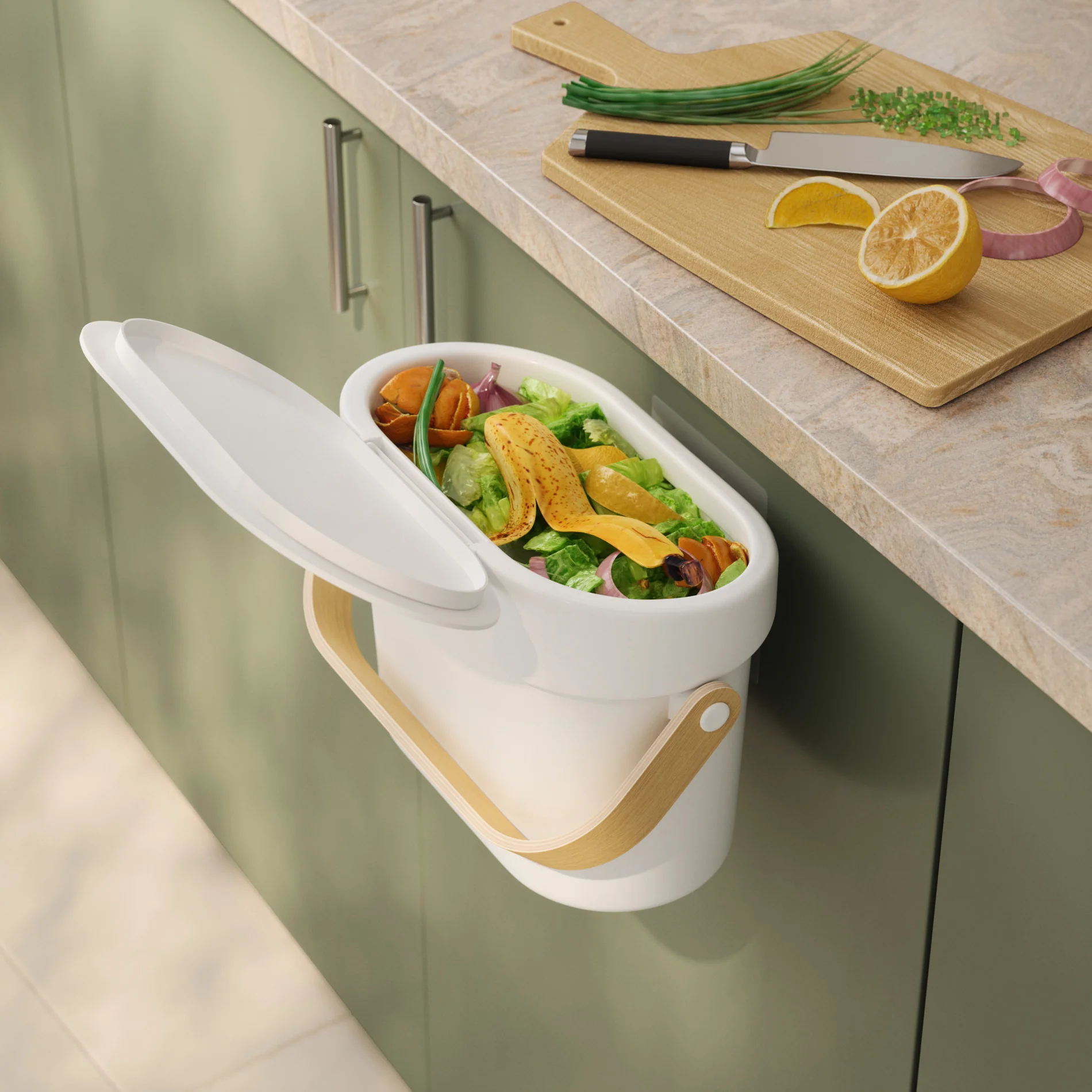 UMBRA Bellwood Compost Bin - Image 3