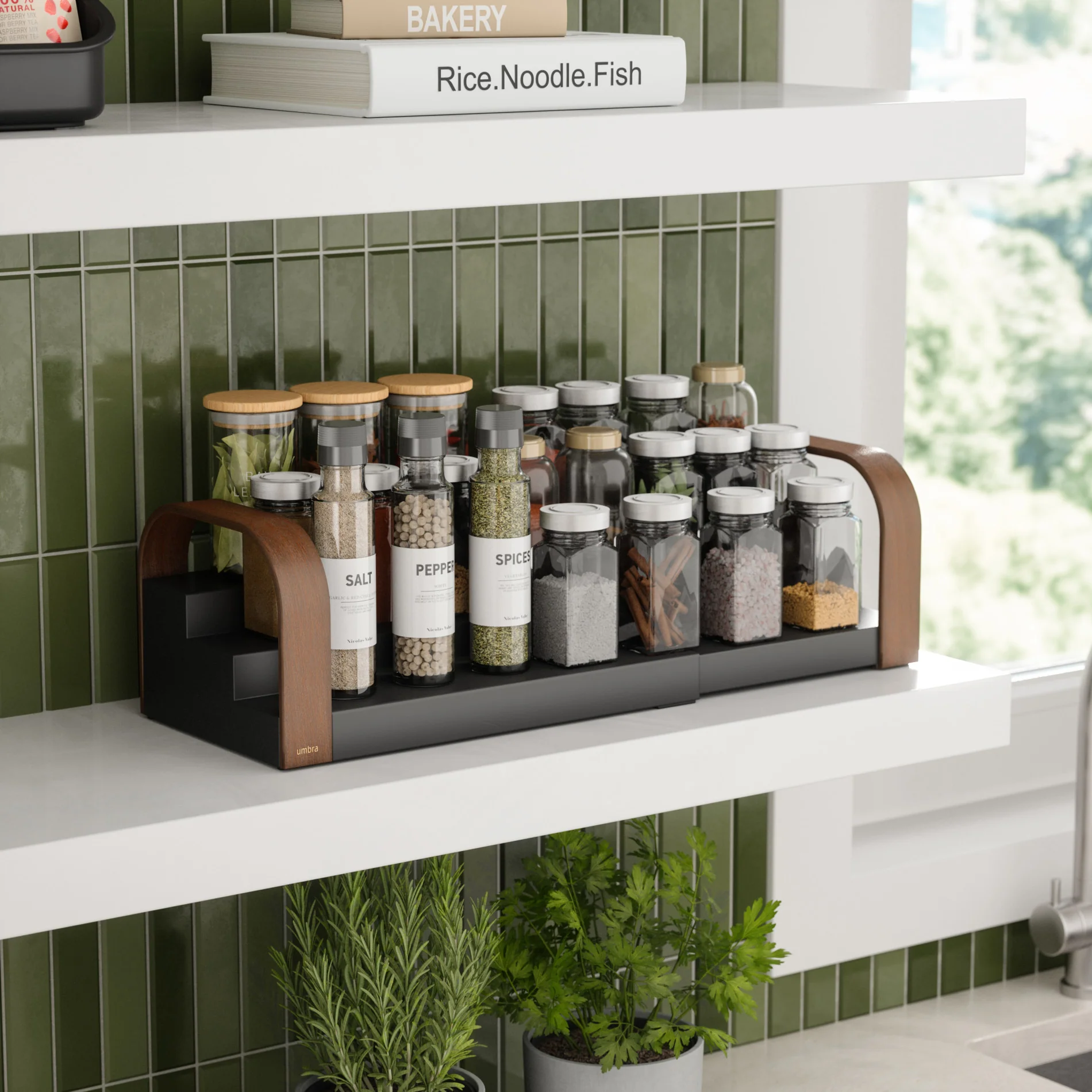 UMBRA Bellwood 3-Tier Spice Shelf - Image 2