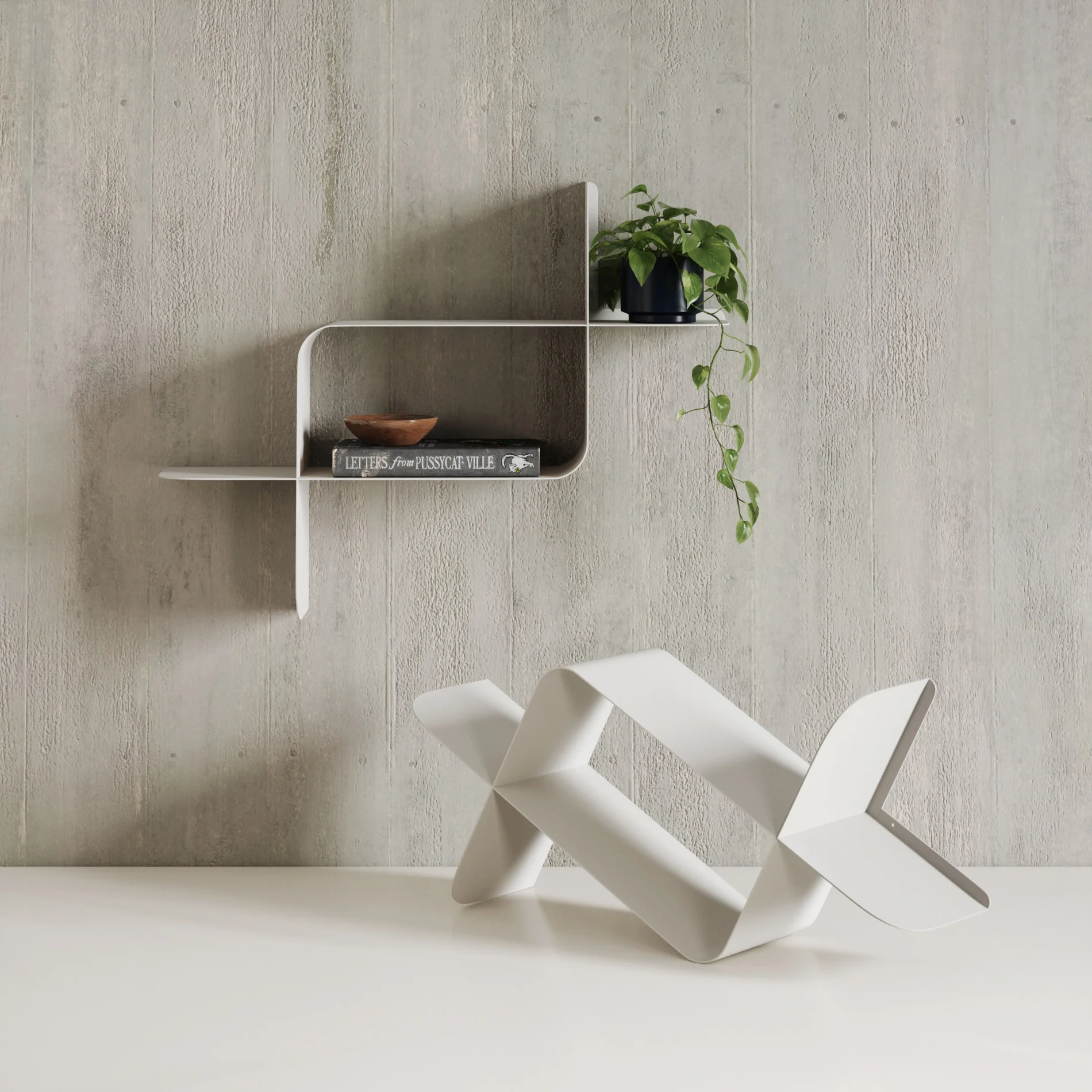 UMBRA Montage Metal Wall Shelves, Set of 2 - Image 9