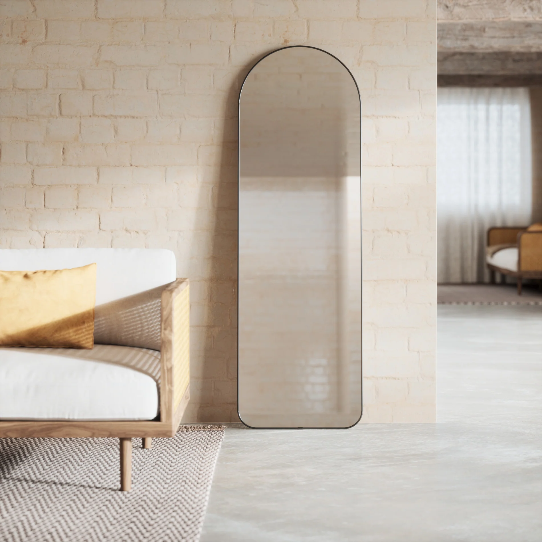 UMBRA Hubba Arched Leaning & Wall Mirror - Image 2