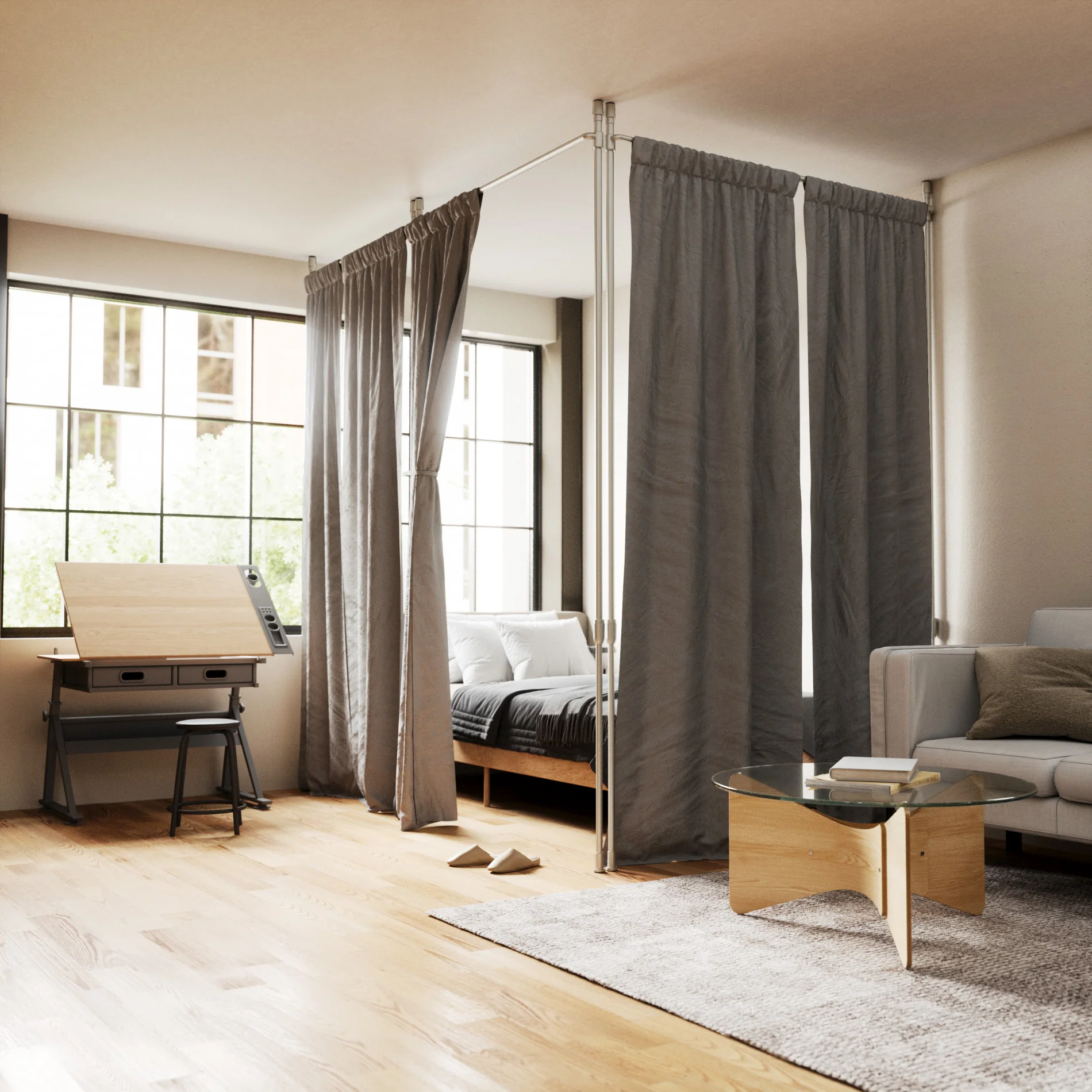 UMBRA Anywhere Curtain Rod & Room Divider - Image 6