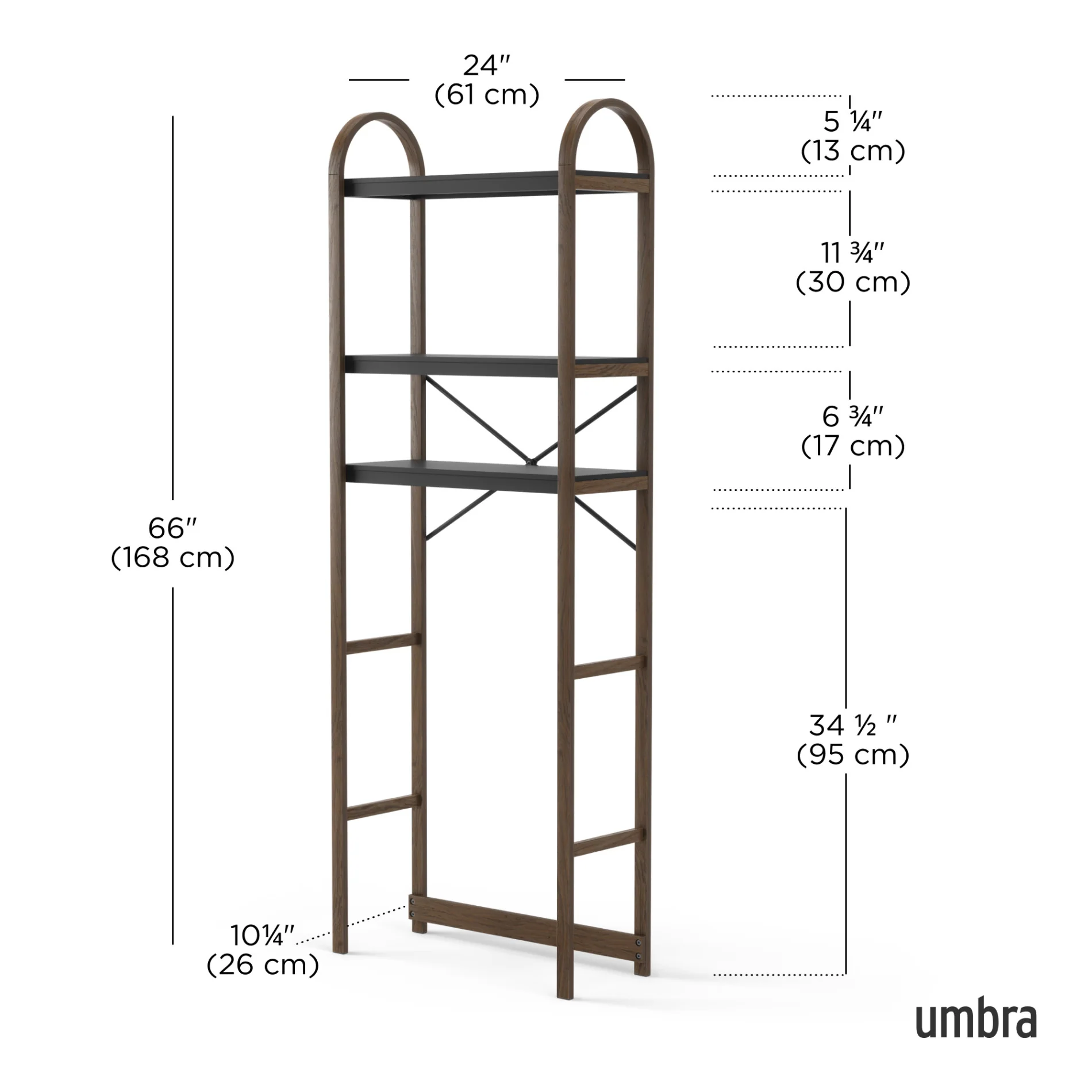 UMBRA Bellwood Over the Toilet Shelf - Image 5