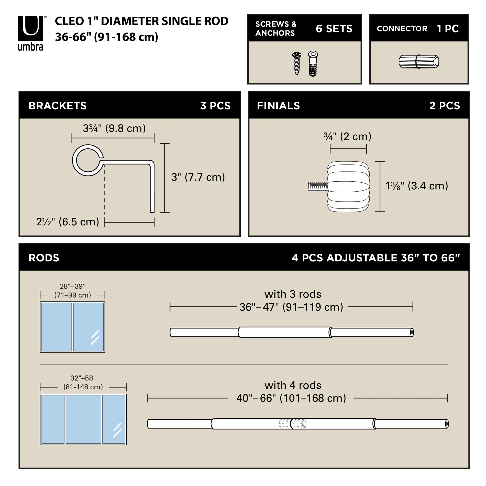 UMBRA Cleo Curtain Rod - Image 13