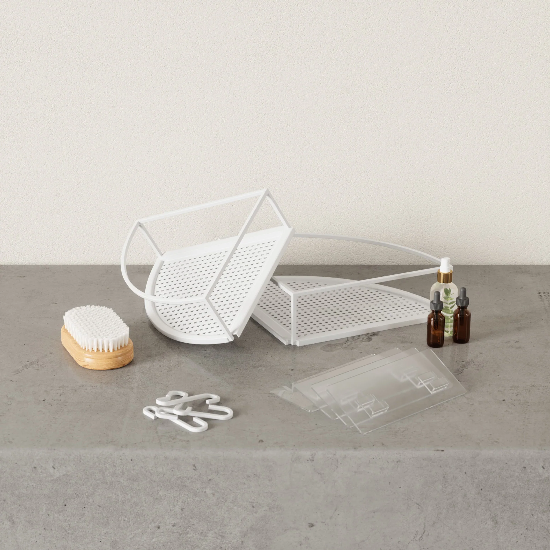 UMBRA Cubiko Adhesive Corner Bins, Set of 2 - Image 8