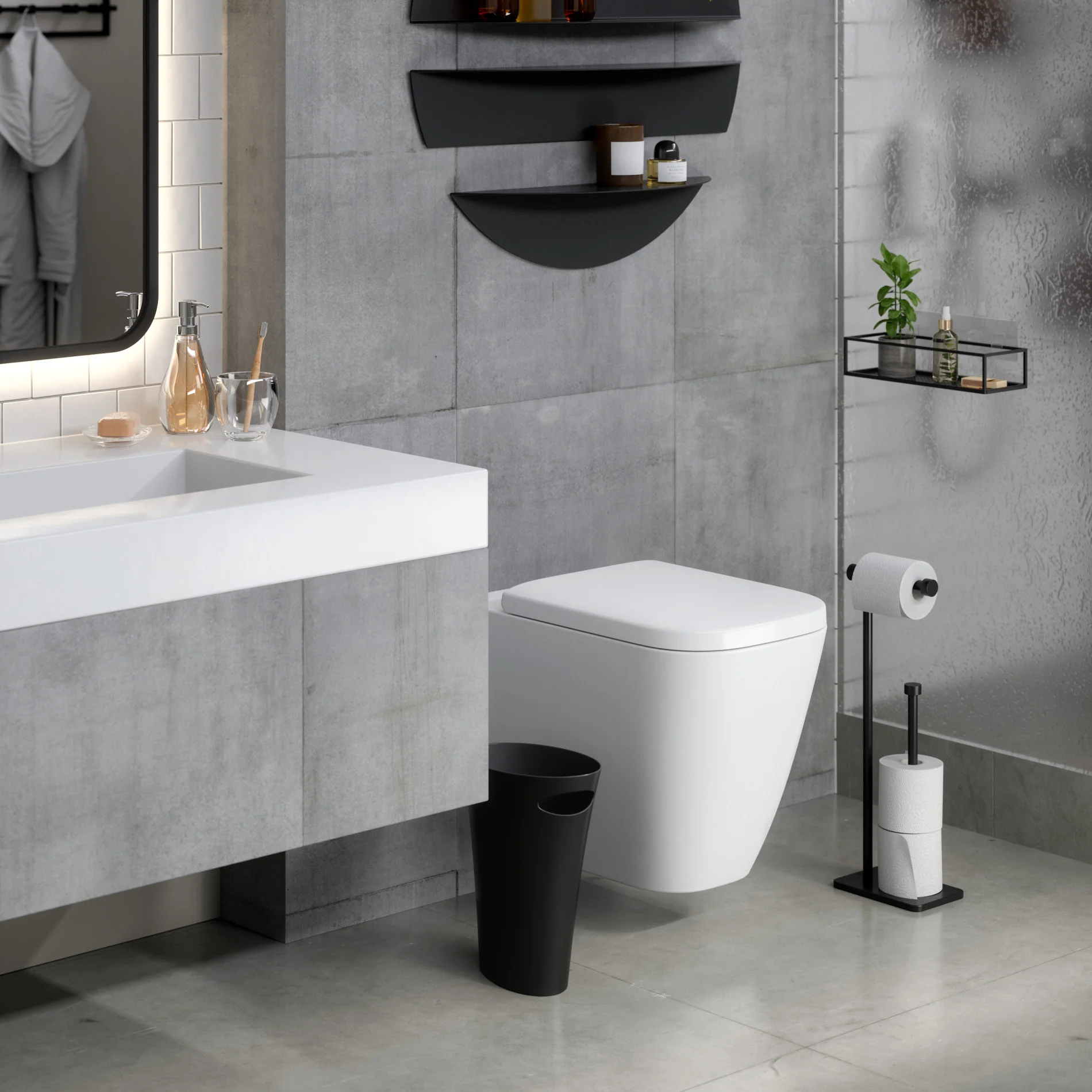 UMBRA Skinny Trash Can - Image 3