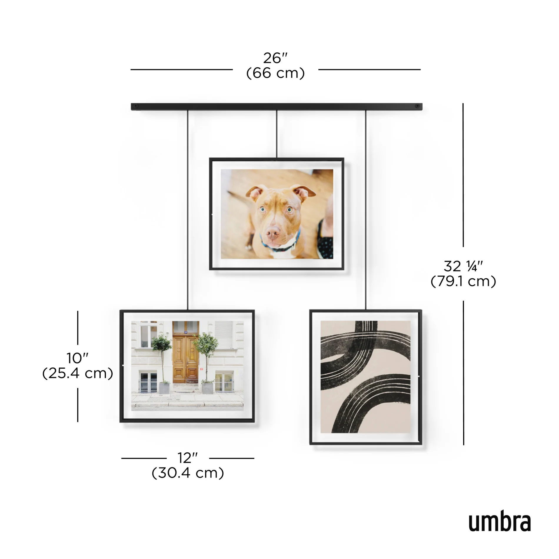UMBRA Exhibit 8x10 Wall Picture Frames, Set of 3 - Image 6