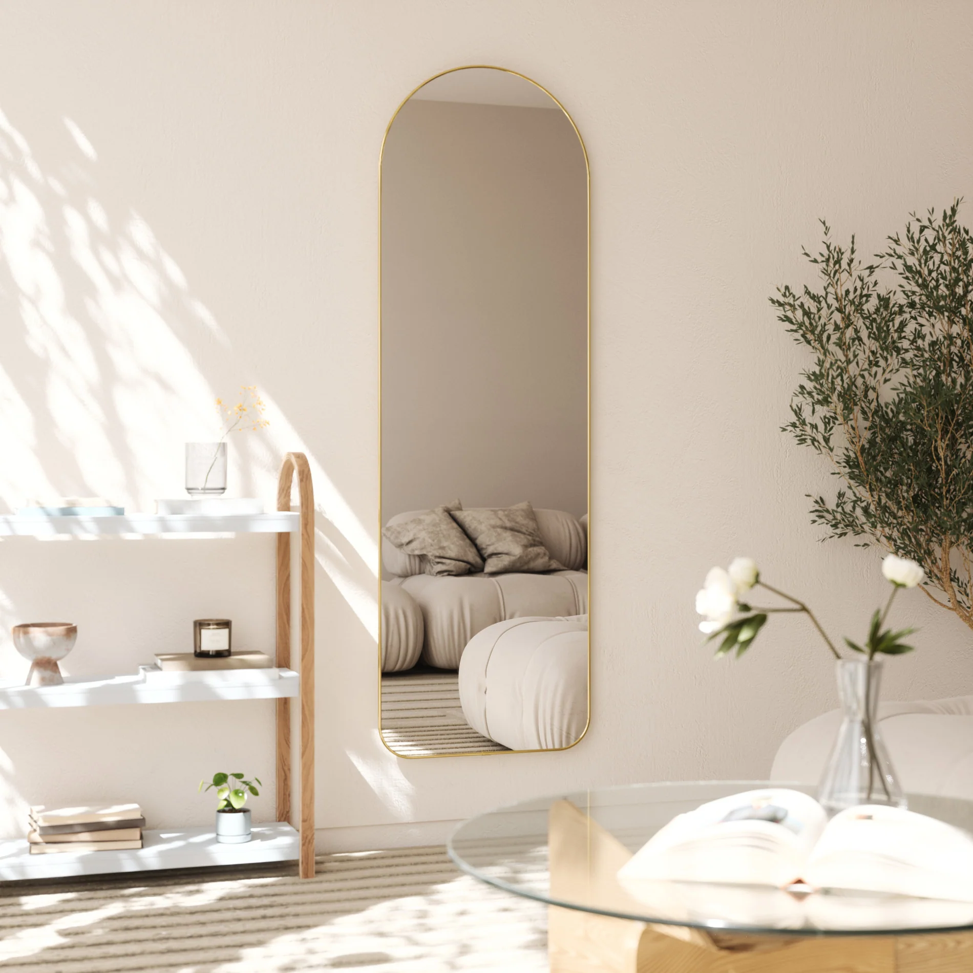 UMBRA Hubba Arched Leaning & Wall Mirror - Image 9