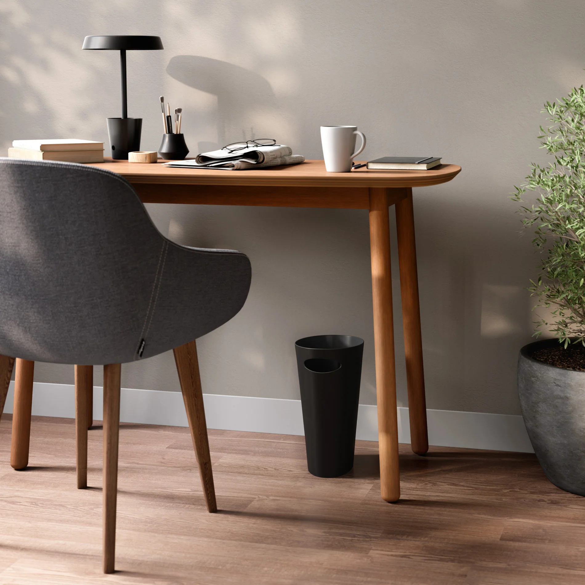 UMBRA Skinny Trash Can - Image 2