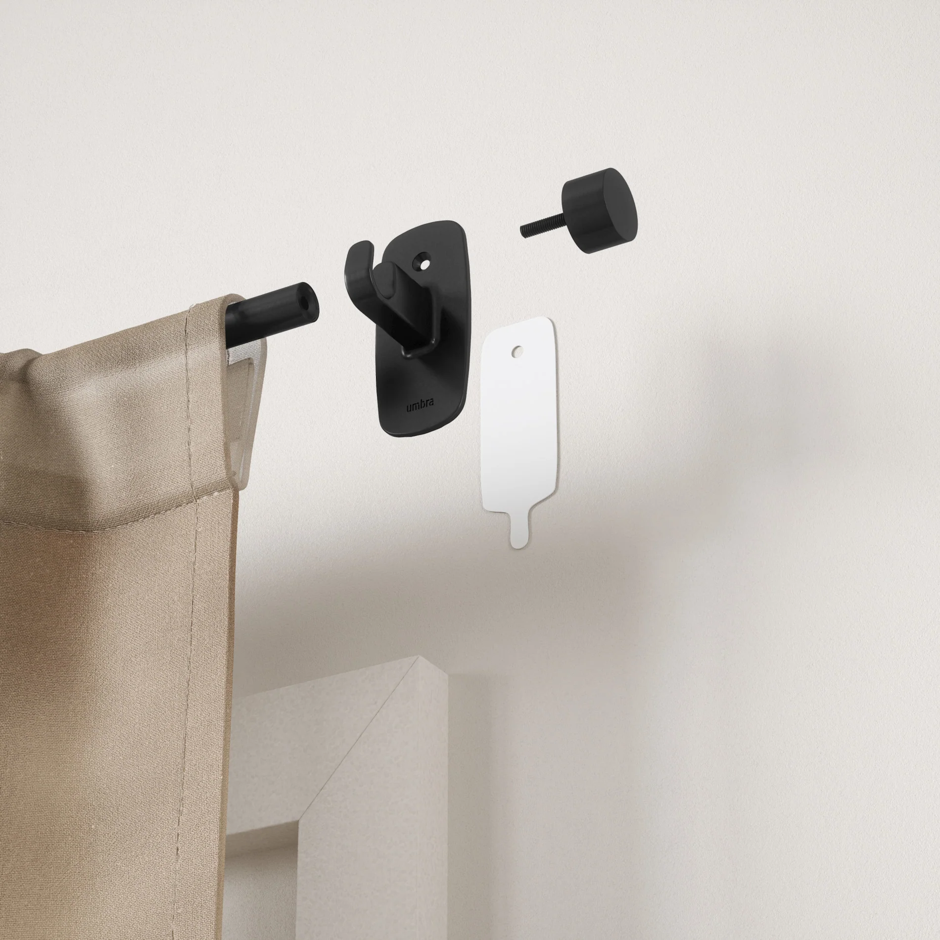 UMBRA Cappa Adhera Curtain Rod - Image 4
