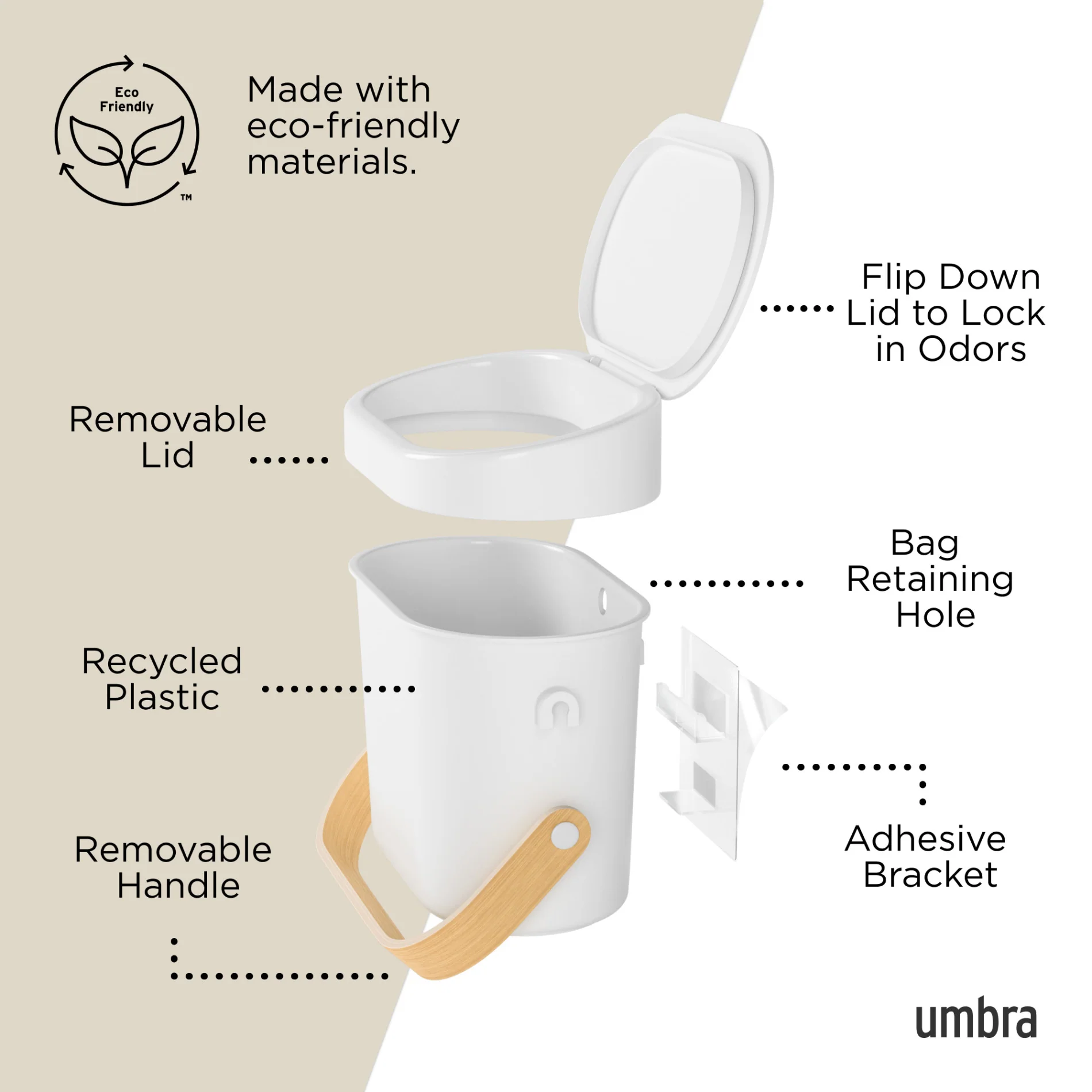 UMBRA Bellwood Compost Bin - Image 8