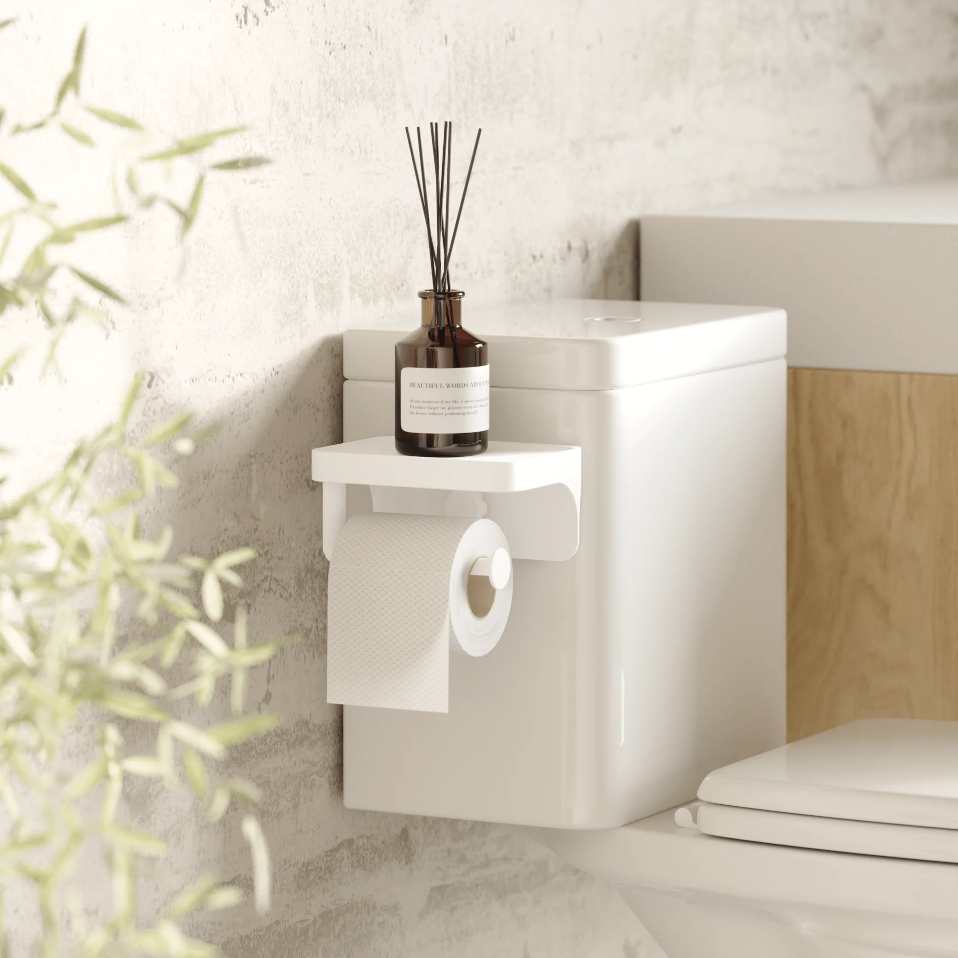 UMBRA Flex Adhesive Toilet Paper Holder - Image 2