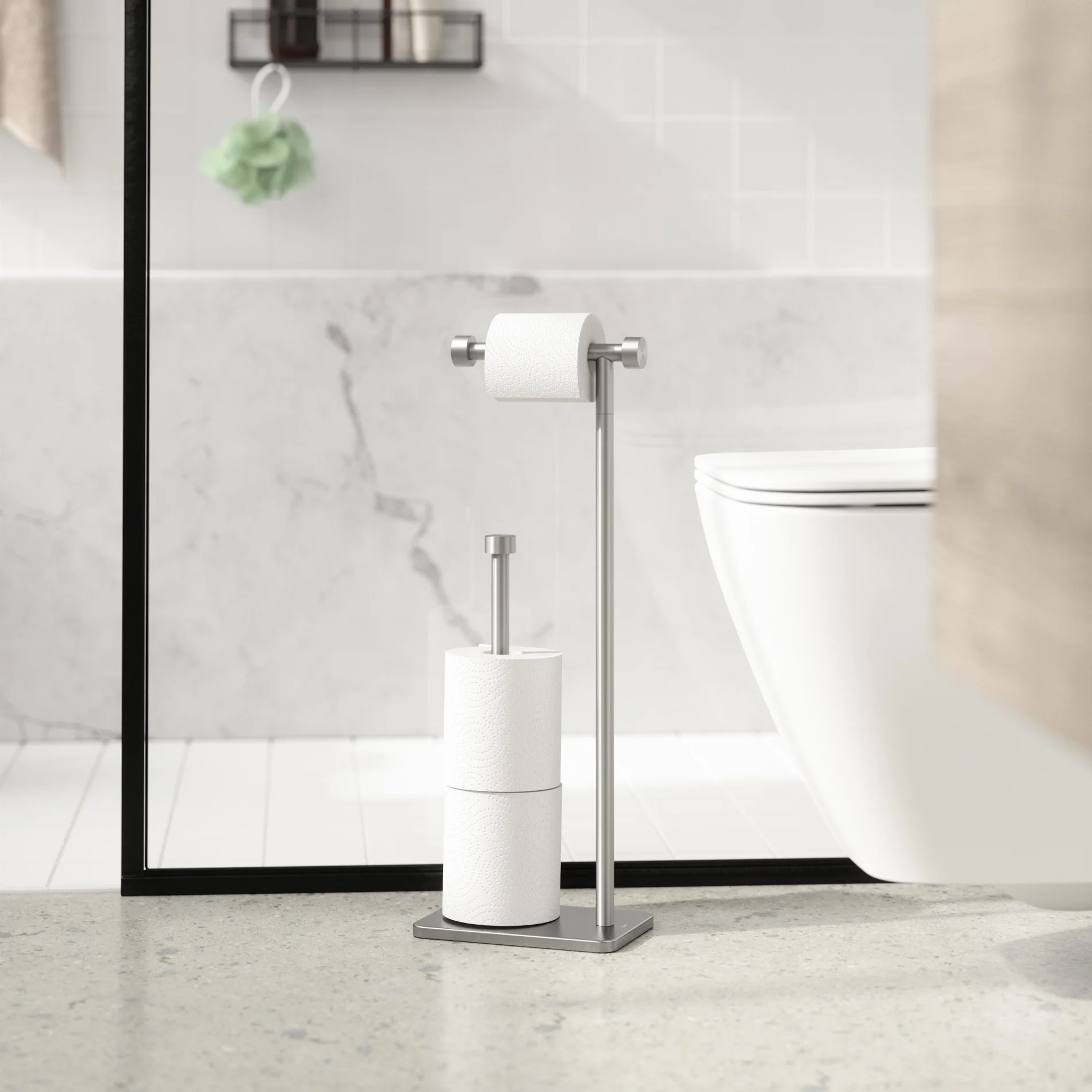 UMBRA Cappa Toilet Paper Holder & Reserve - Image 7