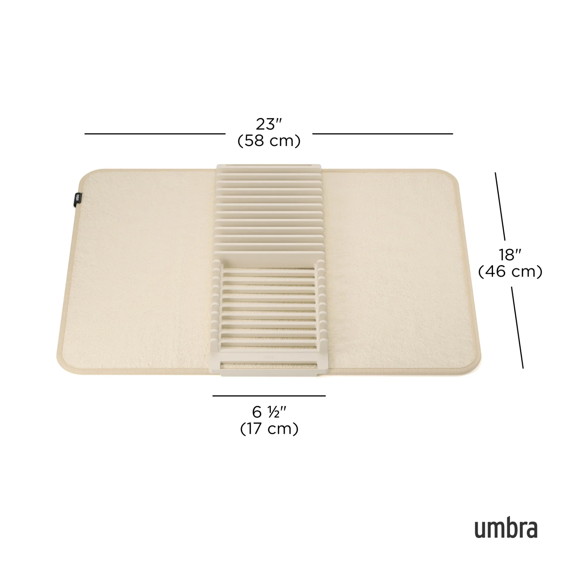 UMBRA UDry Dish Drying Rack with Mat - Image 17