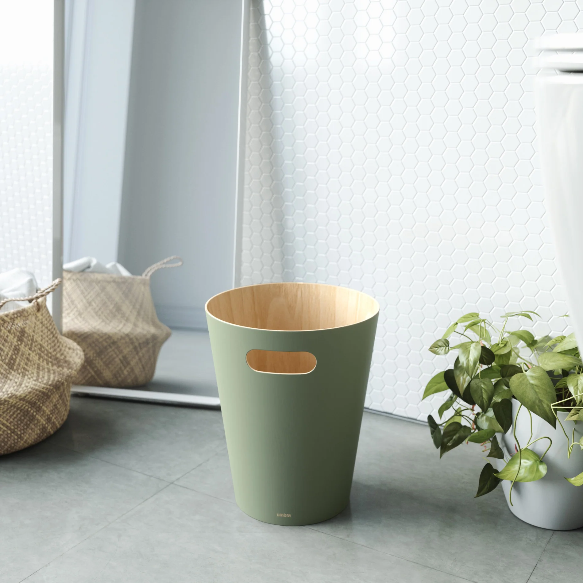 UMBRA Woodrow Trash Can - Image 29