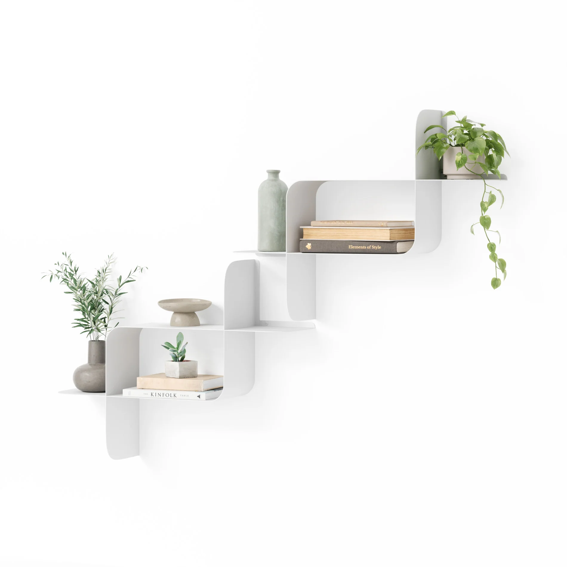 UMBRA Montage Metal Wall Shelves, Set of 2 - Image 6