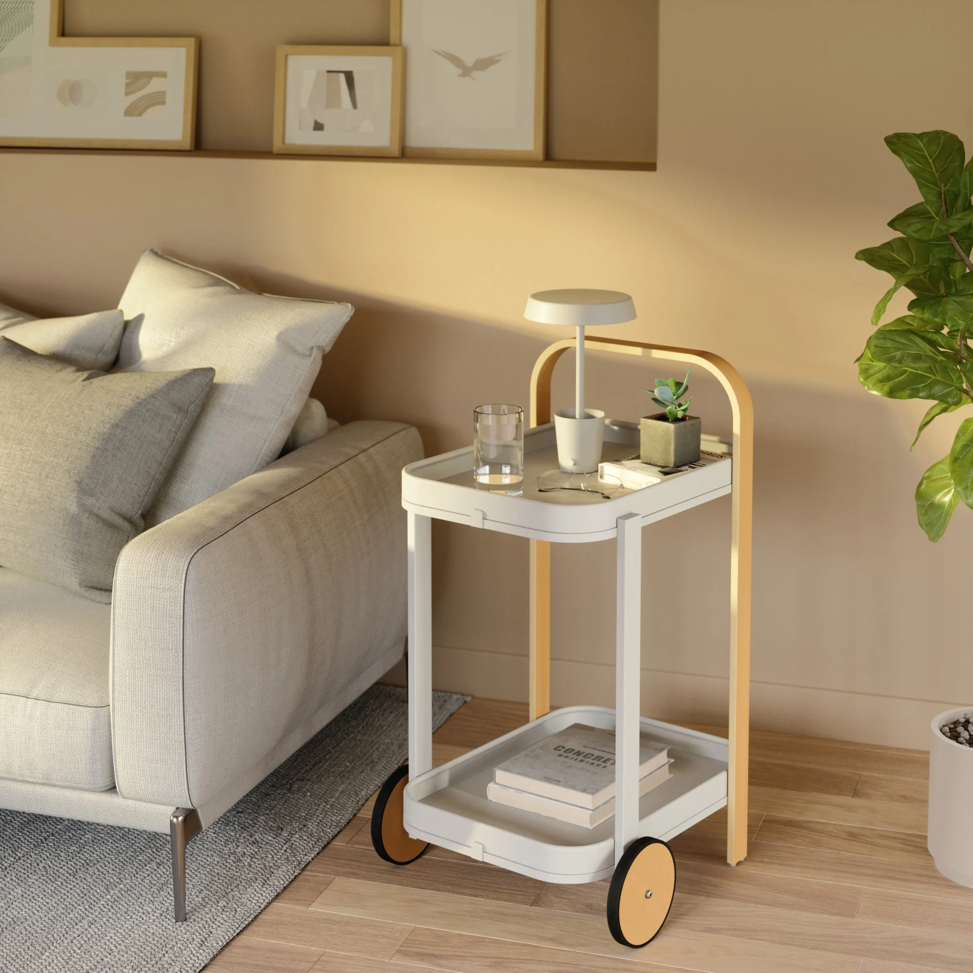 UMBRA Bellwood Bar & Storage Cart - Image 13