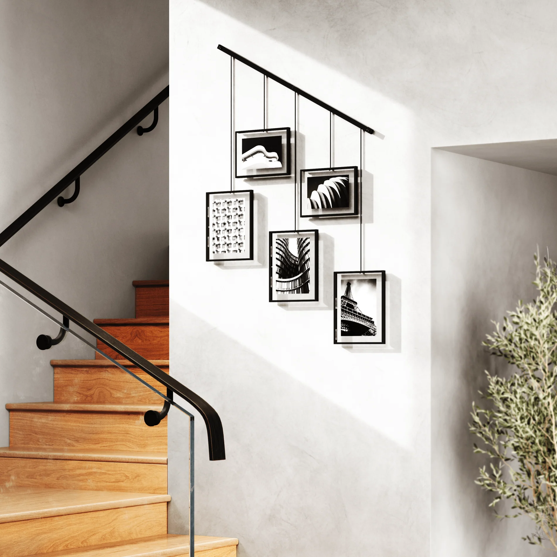 UMBRA Exhibit Wall Picture Frames, Set of 5 - Image 2