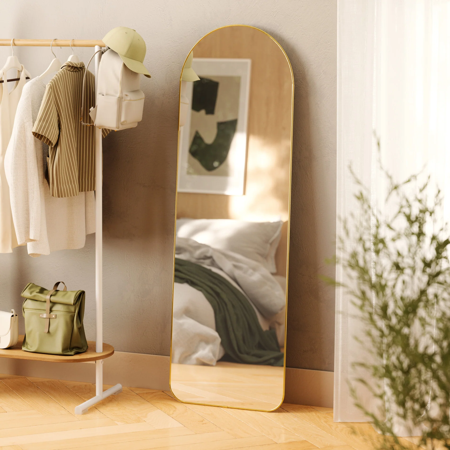 UMBRA Hubba Arched Leaning & Wall Mirror - Image 10