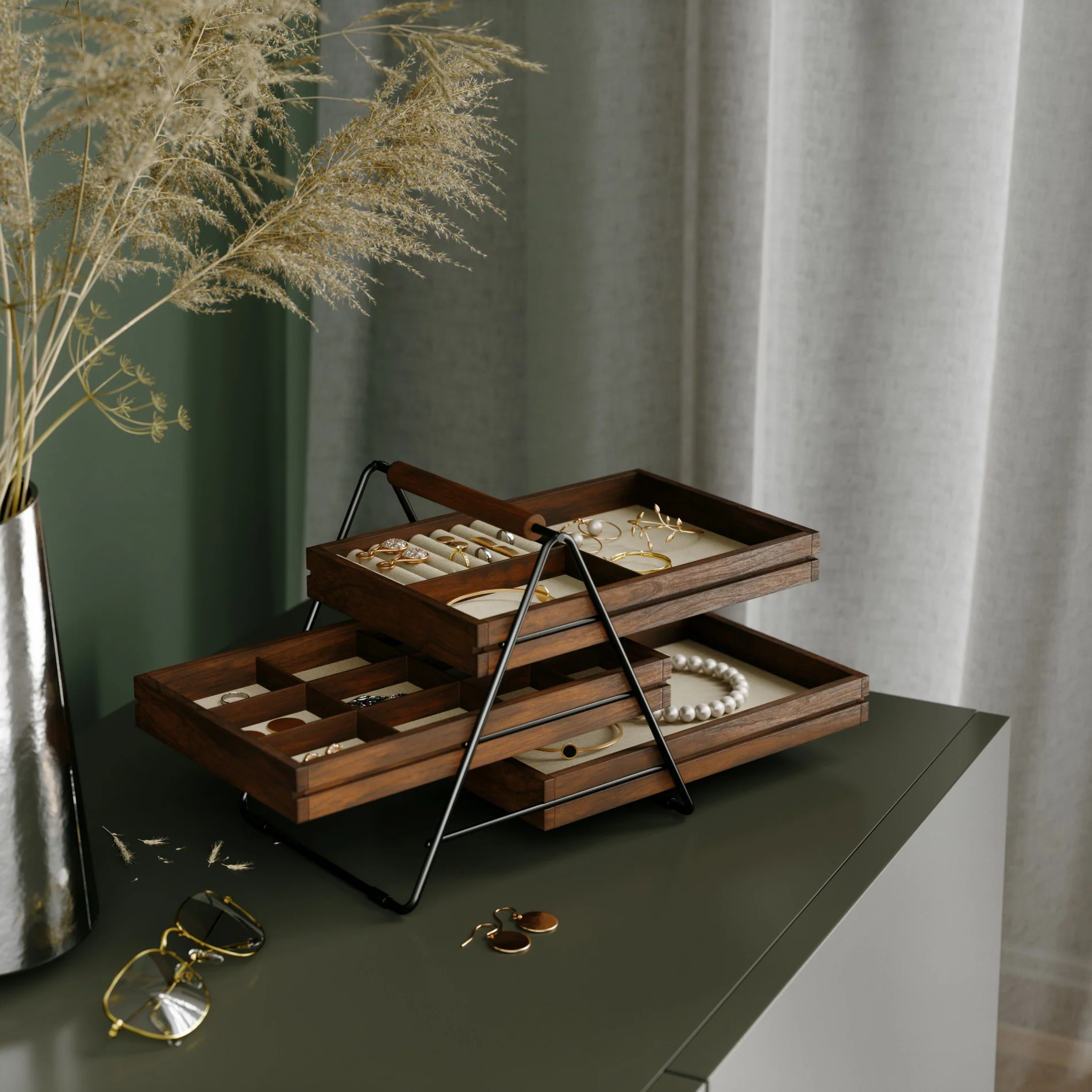 UMBRA Terrace 3-Tier Jewelry Tray - Image 3