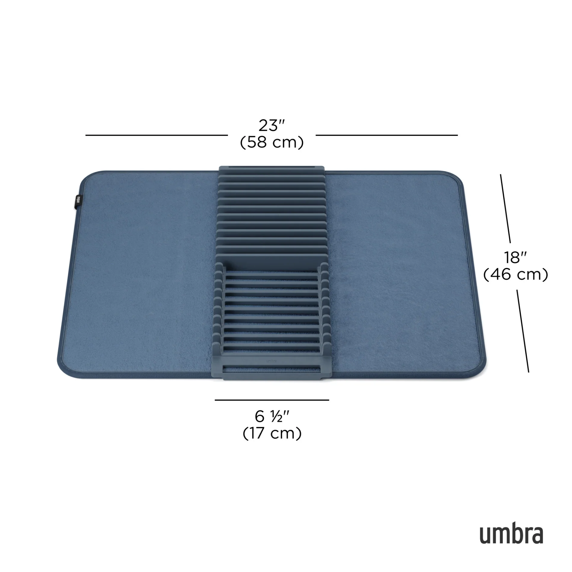UMBRA UDry Dish Drying Rack with Mat - Image 11
