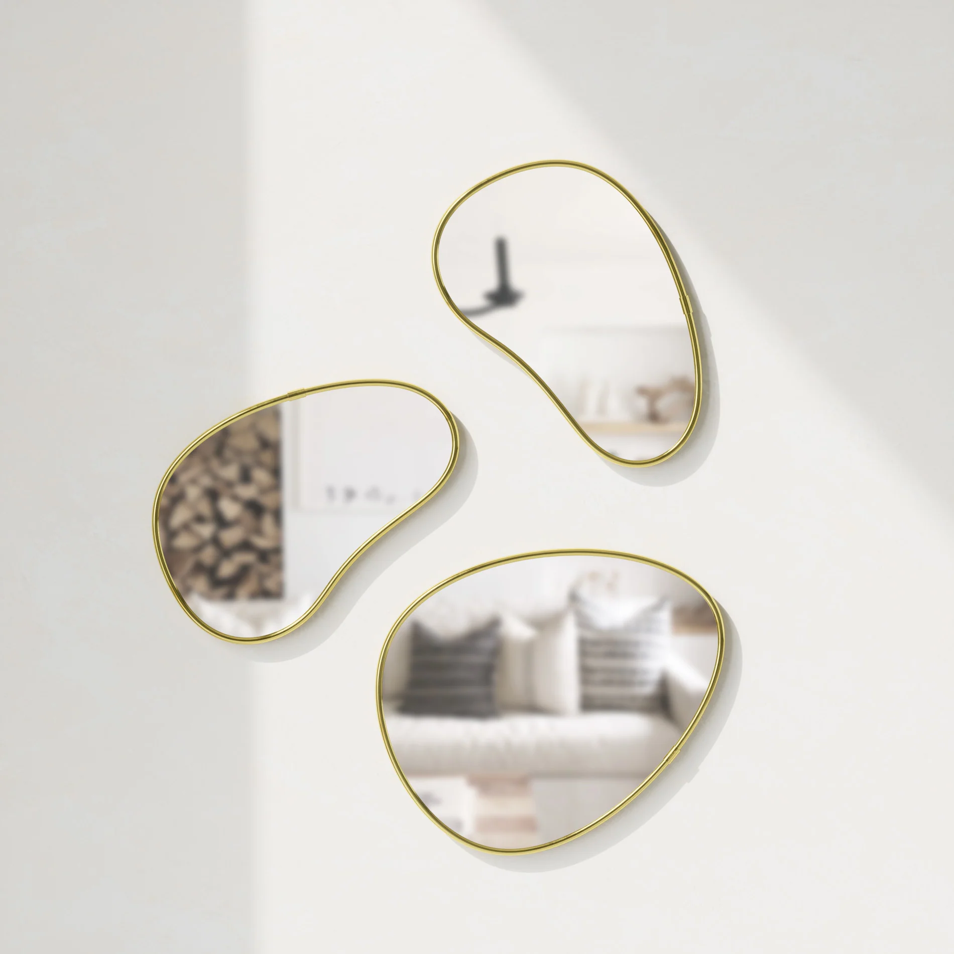 UMBRA Hubba Pebble Wall Mirrors, Set of 3 - Image 12