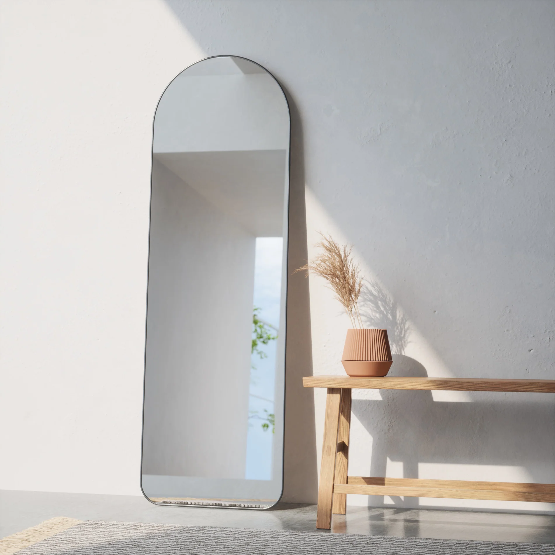 UMBRA Hubba Arched Leaning & Wall Mirror - Image 5