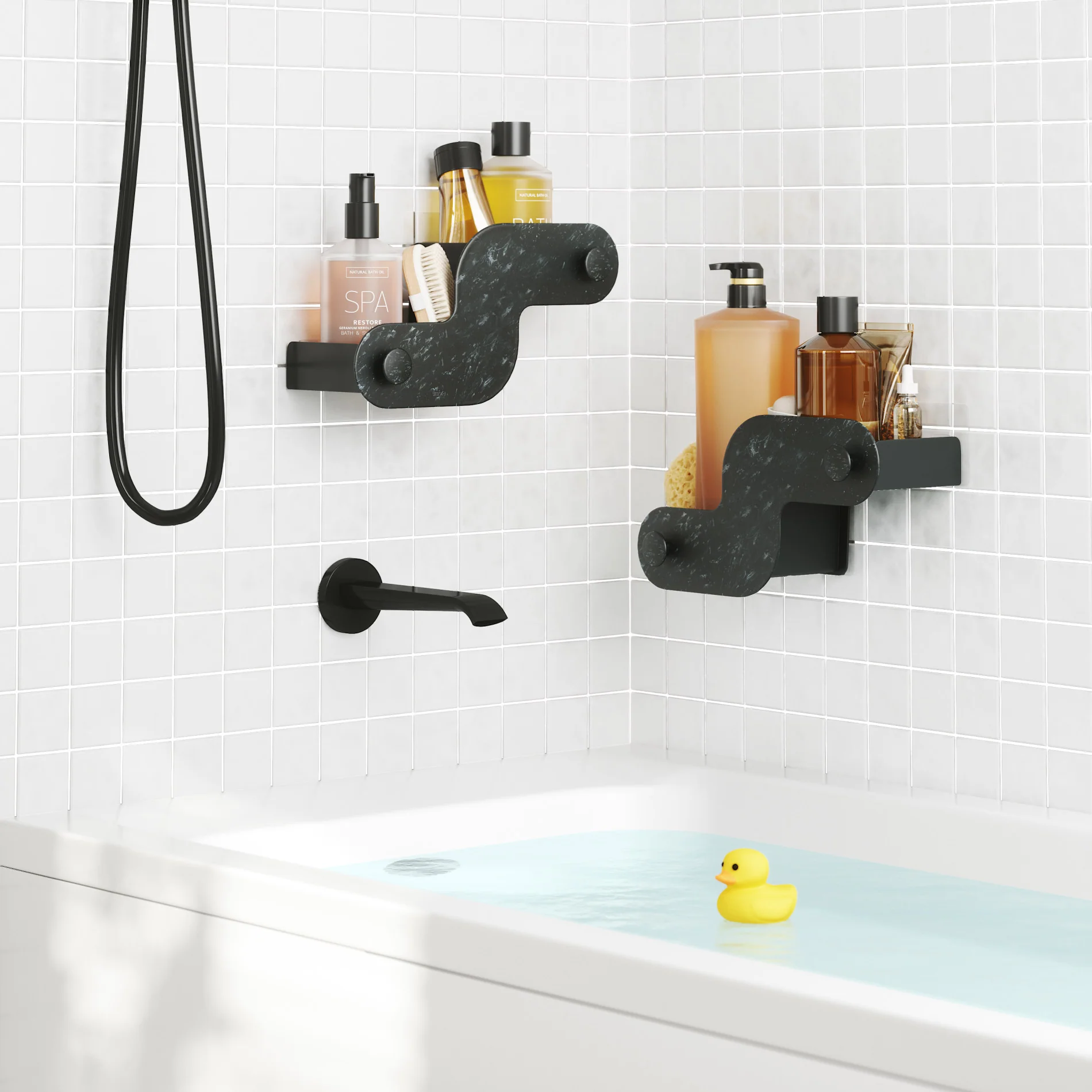 UMBRA Nami Adhesive Shower Bins - Image 14