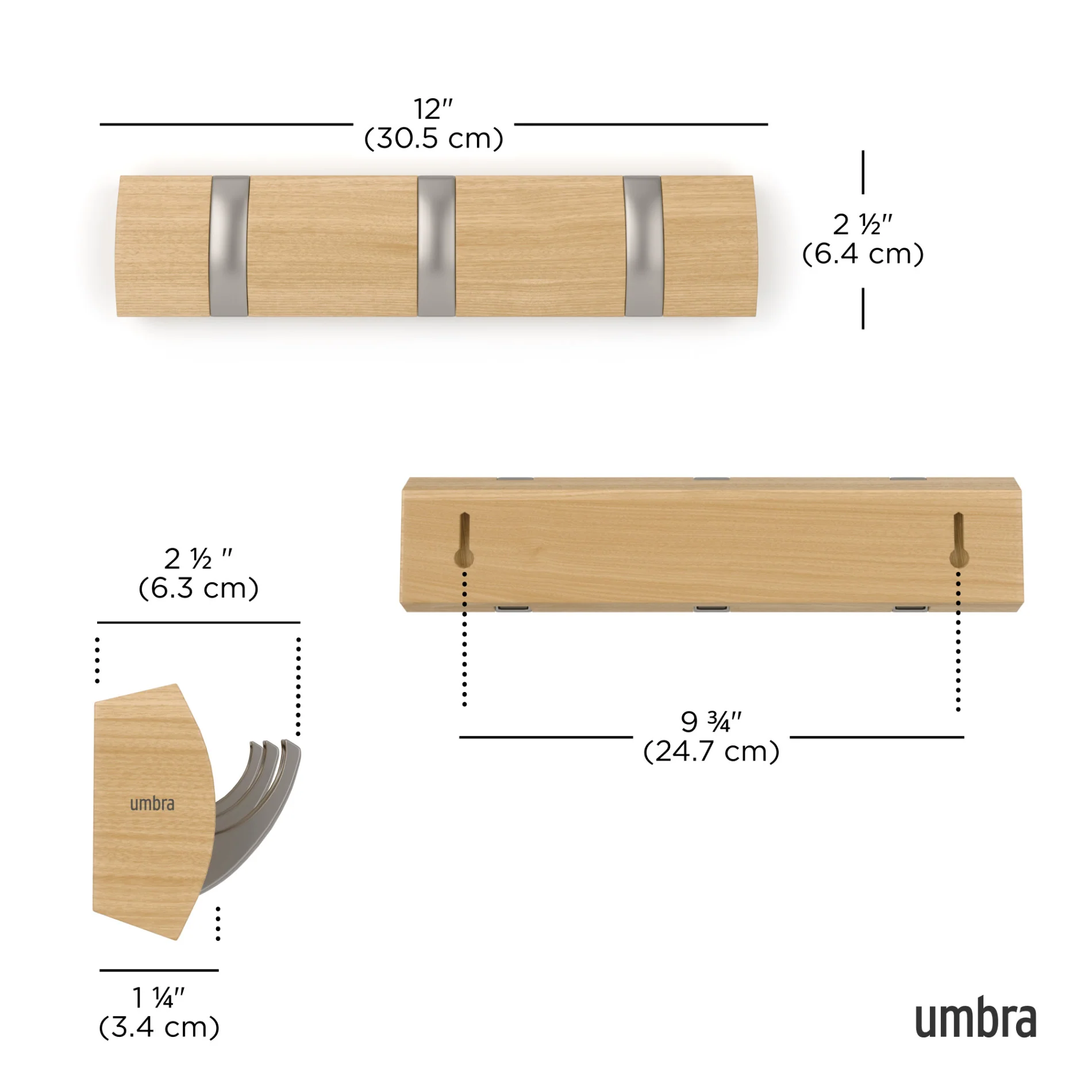 UMBRA Flip 3 Wall Hook - Image 7